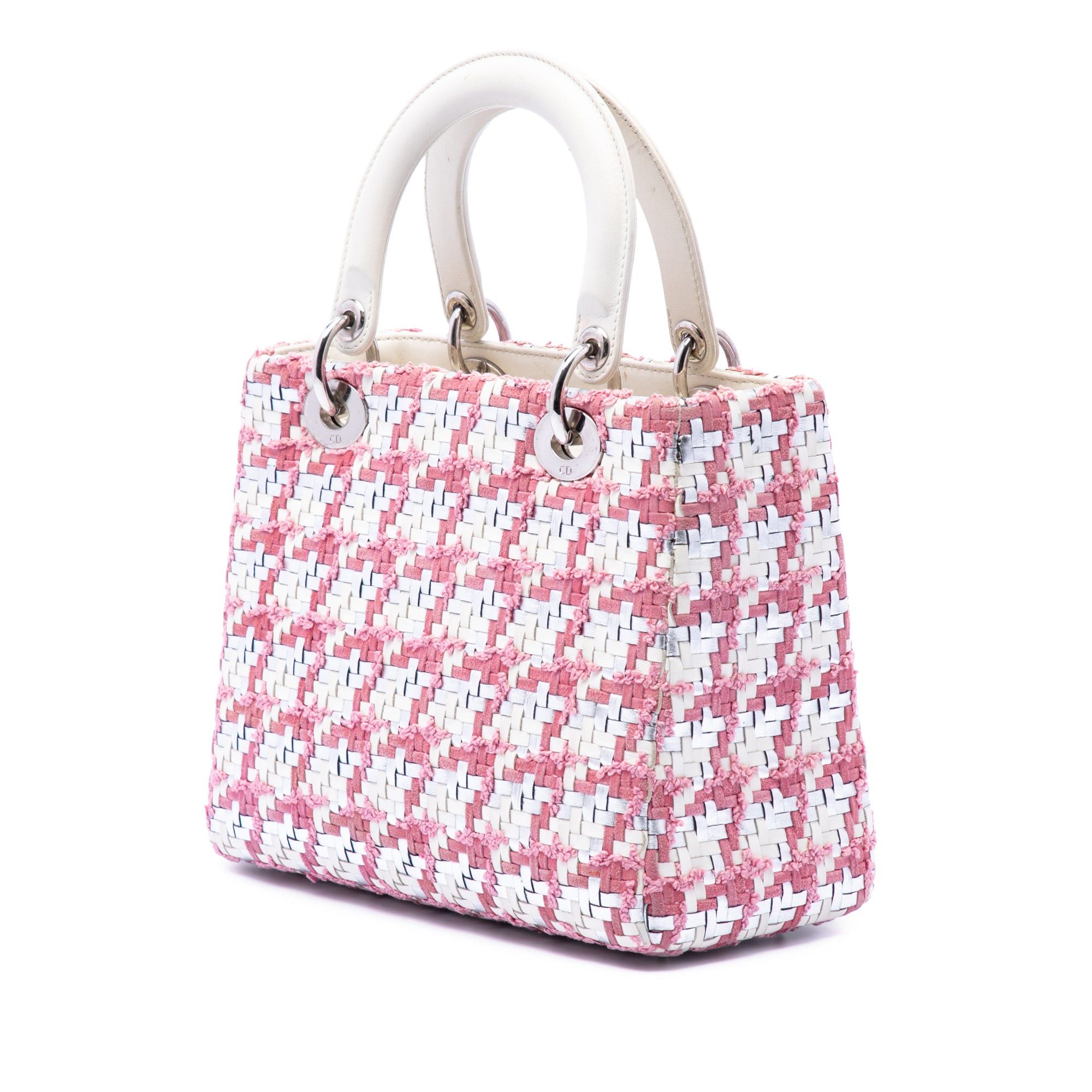Dior Medium Lambskin And Tweed Lady Dior Size ONE SIZE - 2 Thumbnail