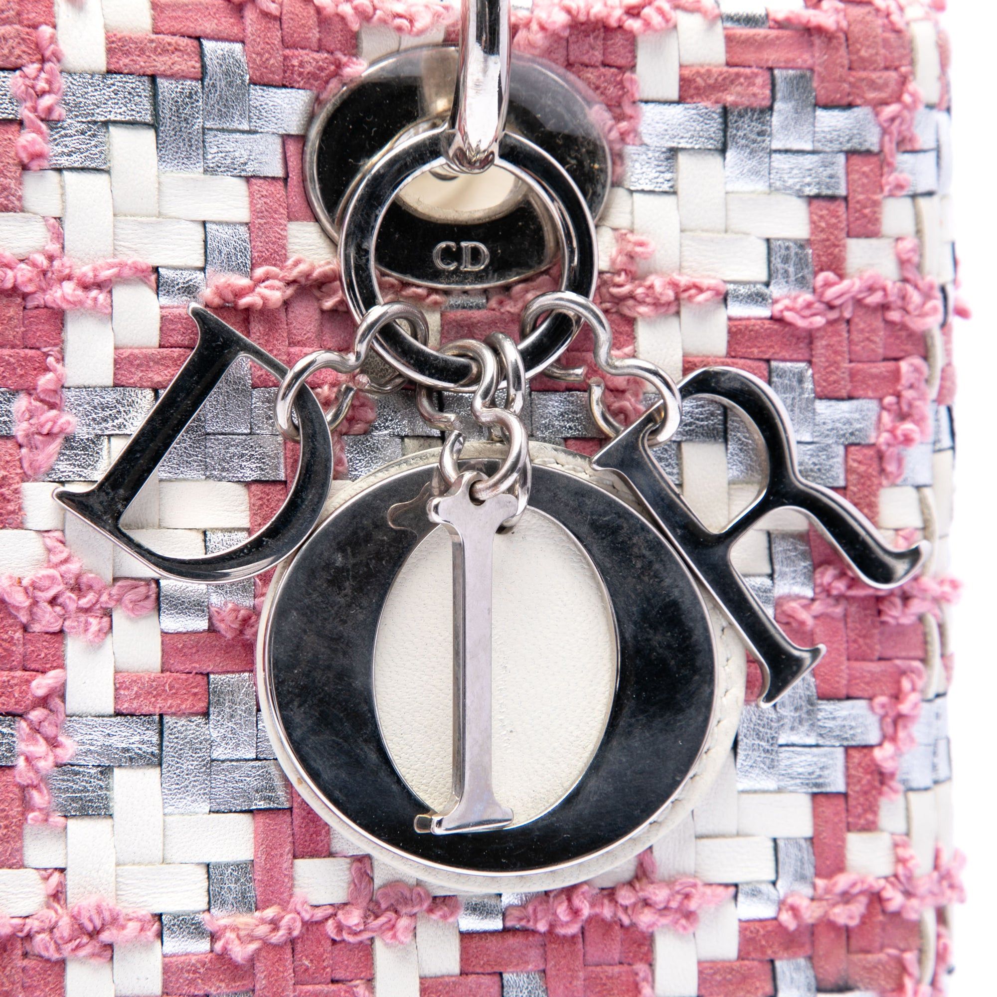 Dior Medium Lambskin And Tweed Lady Dior Size ONE SIZE - 5 Thumbnail