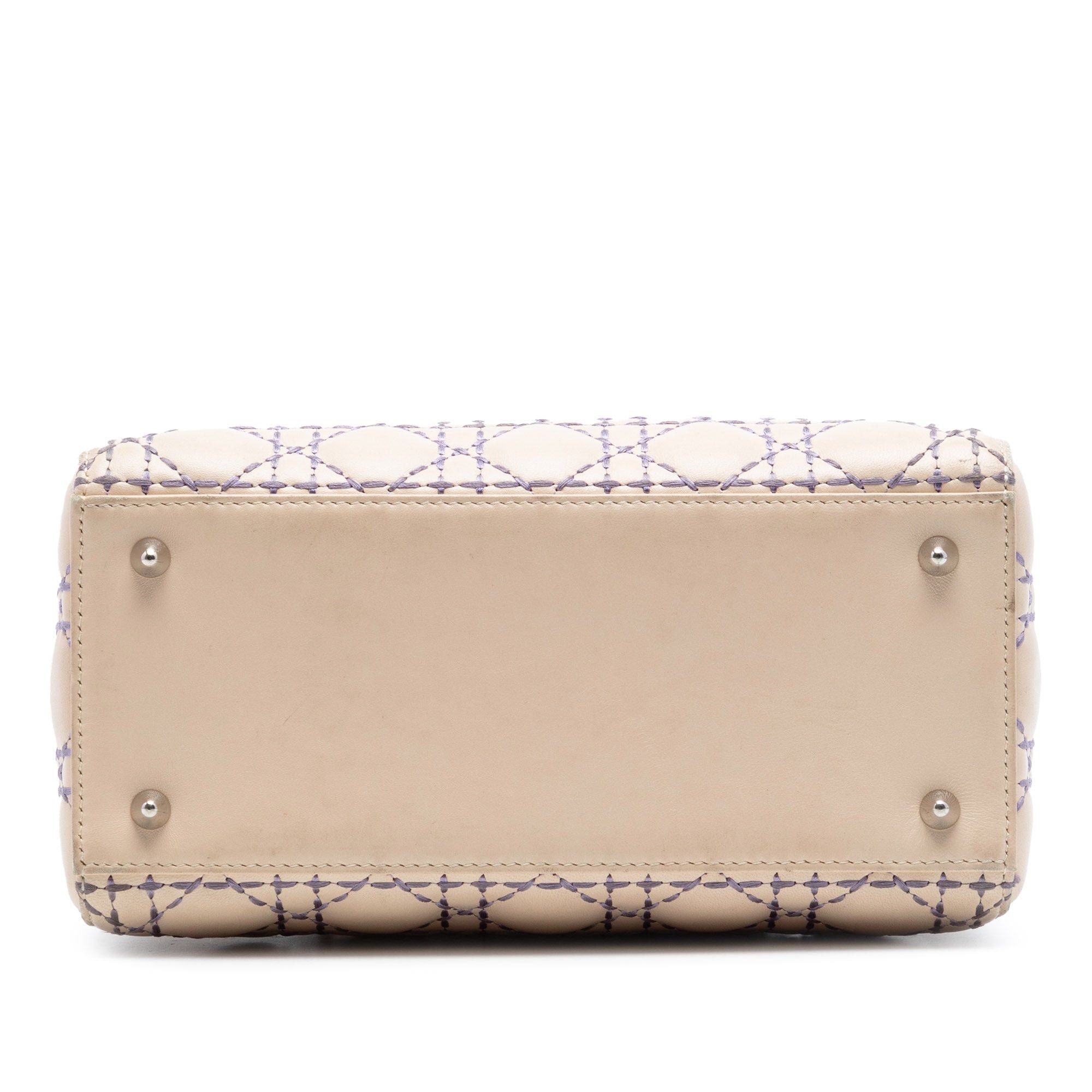 Dior Medium Lambskin Cannage Stitched Lady Dior Size ONE SIZE - 3 Thumbnail