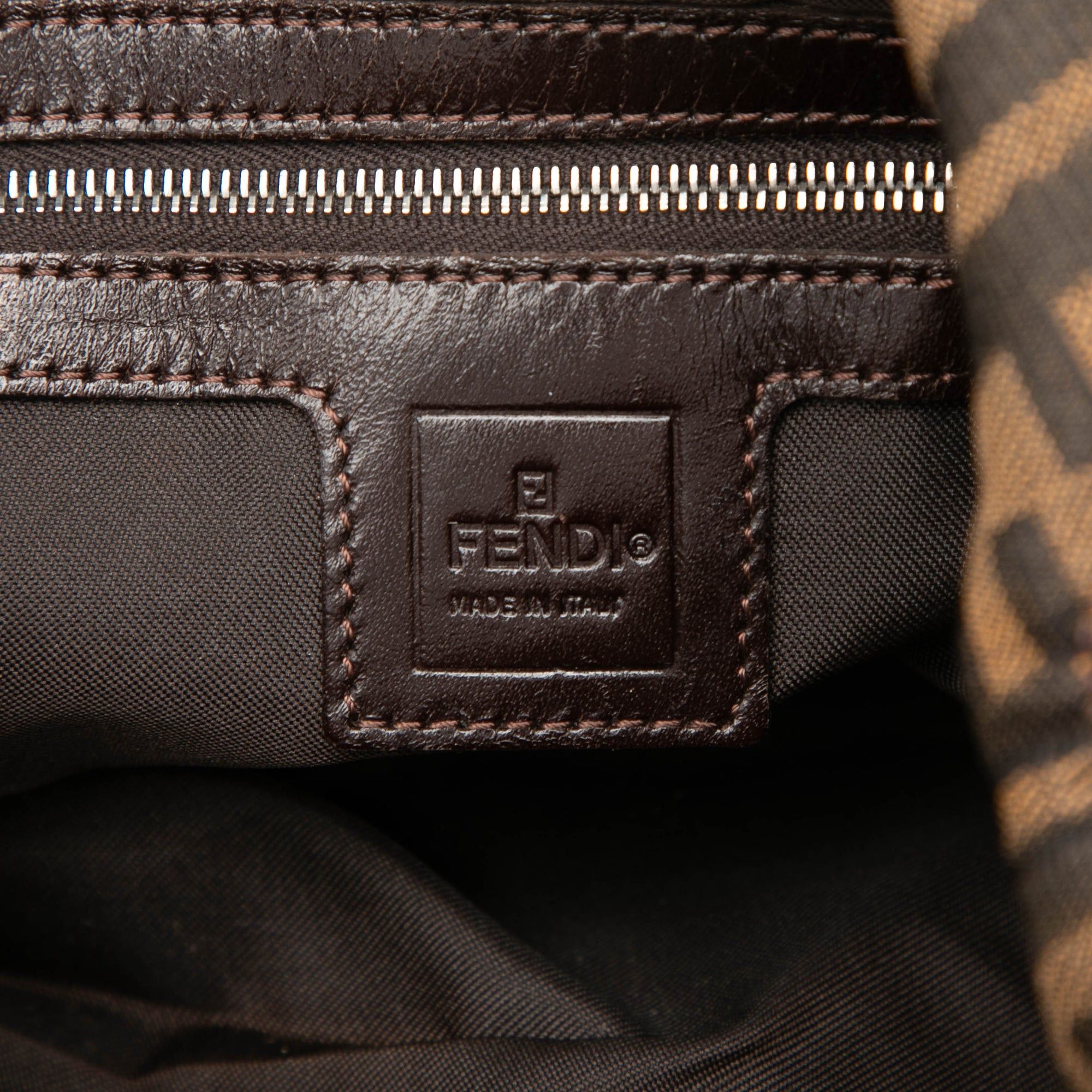 Fendi Zucca Canvas Double Flap Shoulder Bag Size ONE SIZE - 5 Thumbnail