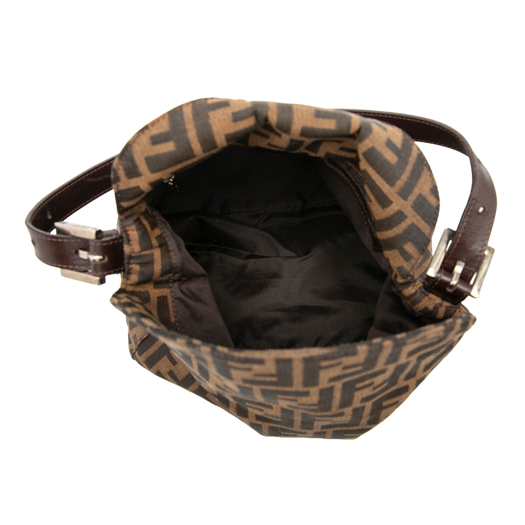 Fendi Zucca Canvas Double Flap Shoulder Bag Size ONE SIZE - 4 Thumbnail