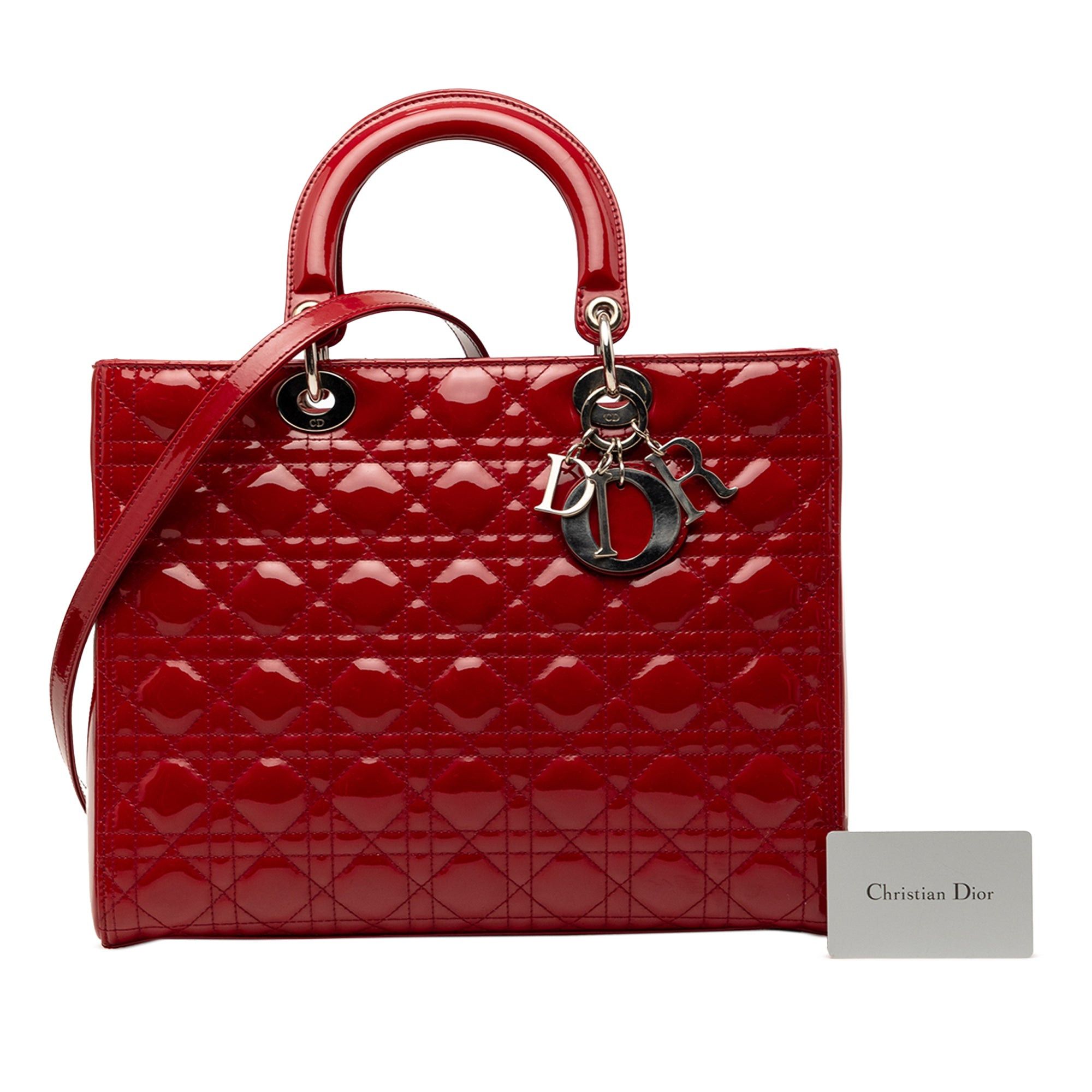 Dior Large Patent Cannage Lady Dior Size ONE SIZE - 9 Thumbnail