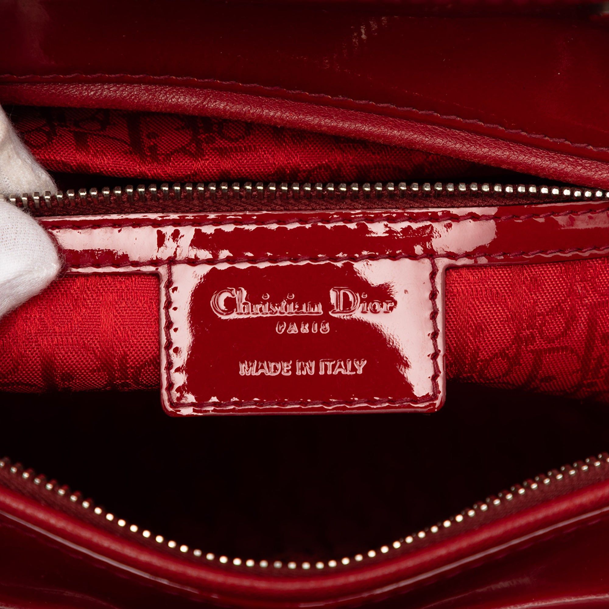 Dior Large Patent Cannage Lady Dior Size ONE SIZE - 5 Thumbnail
