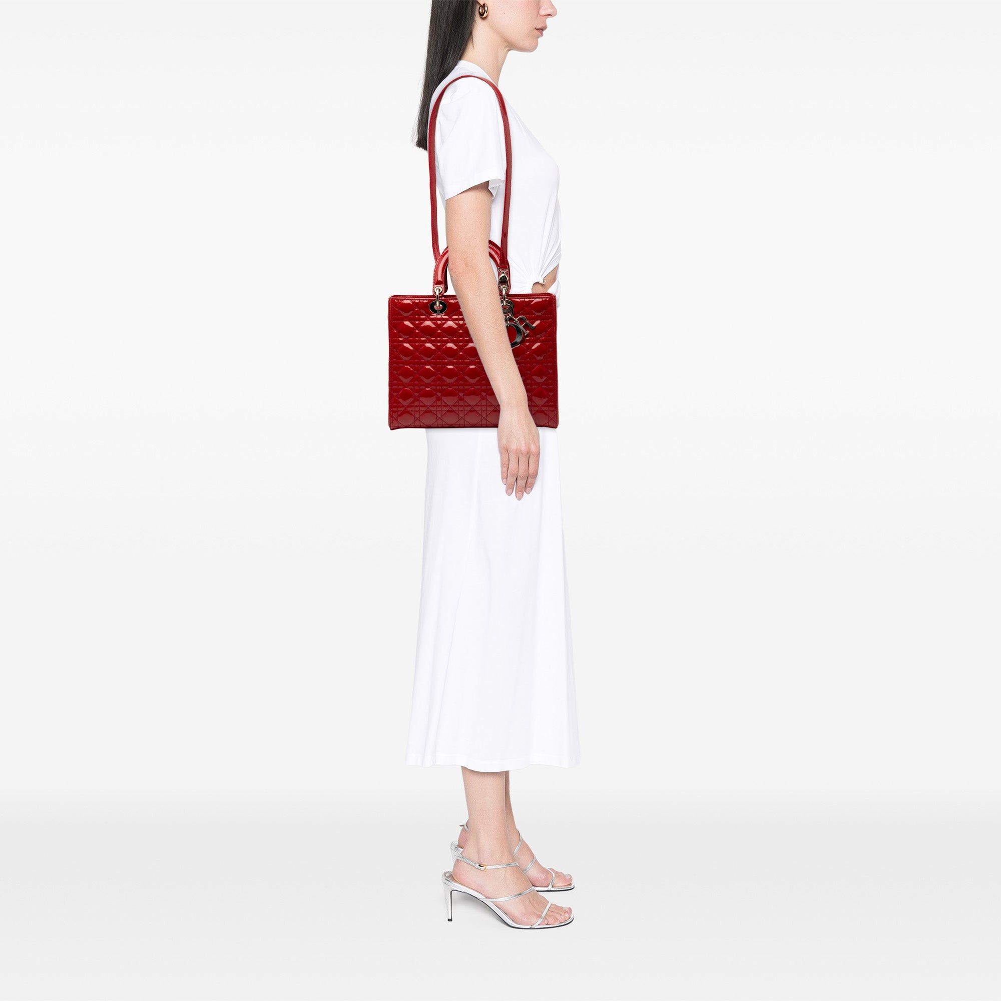 Dior Large Patent Cannage Lady Dior Size ONE SIZE - 8 Thumbnail