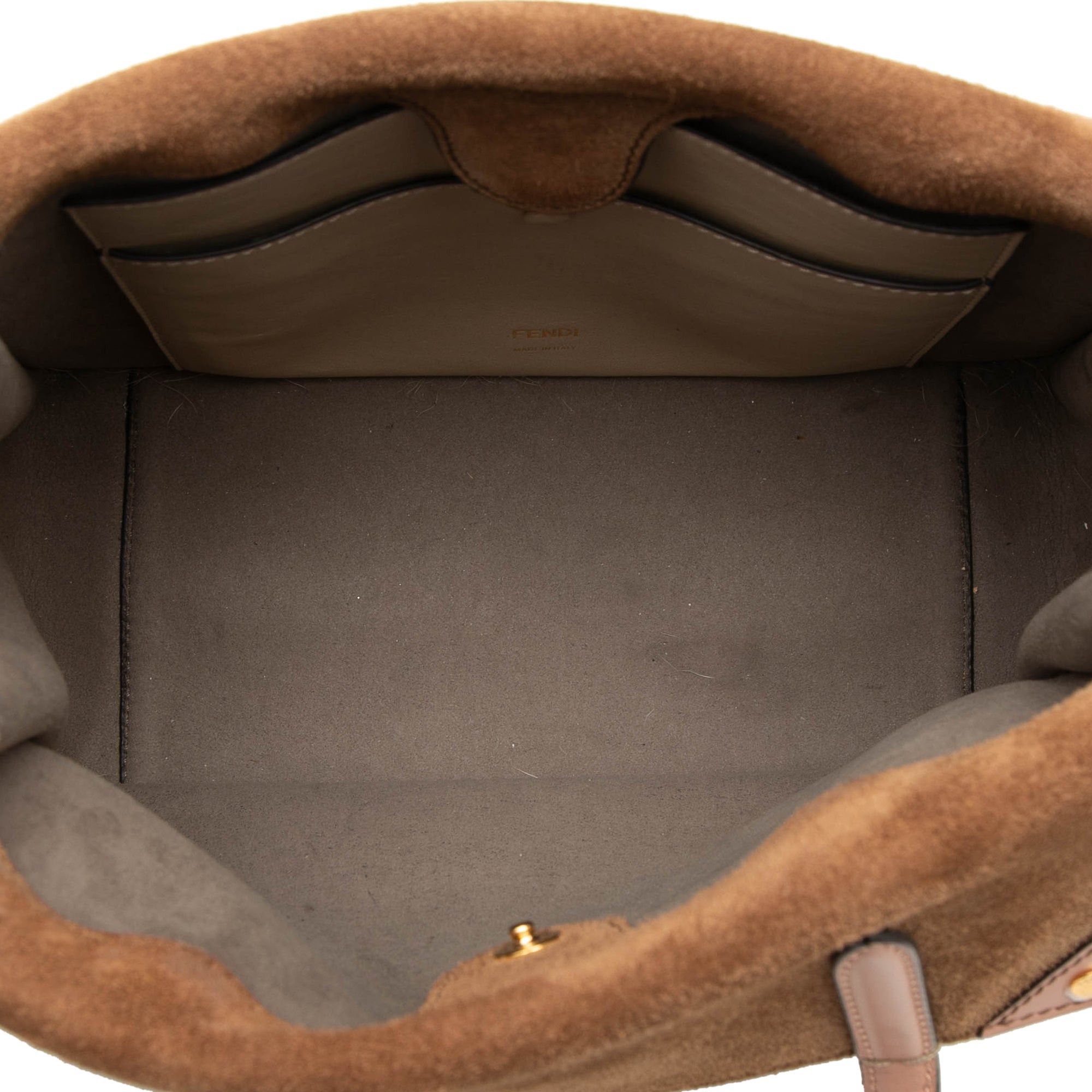 Fendi Vitello Grace and Suede Flip Satchel Size ONE SIZE - 4 Thumbnail