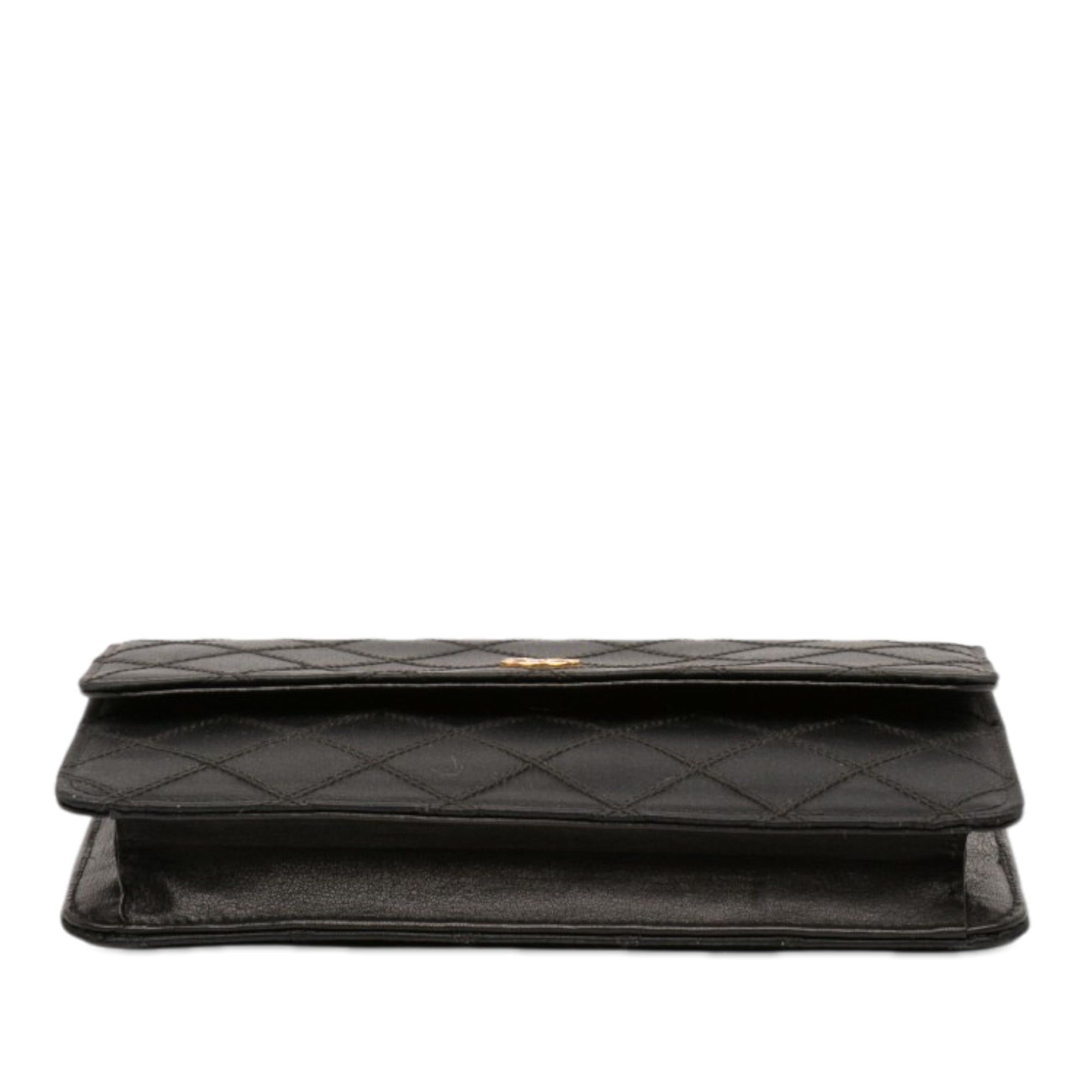 Chanel CC Satin Diamond Stitch Clutch Size ONE SIZE - 3 Thumbnail
