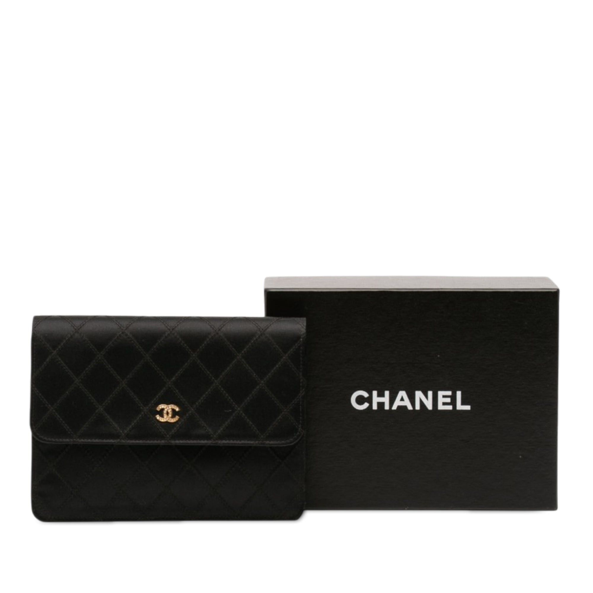 Chanel CC Satin Diamond Stitch Clutch Size ONE SIZE - 7 Thumbnail