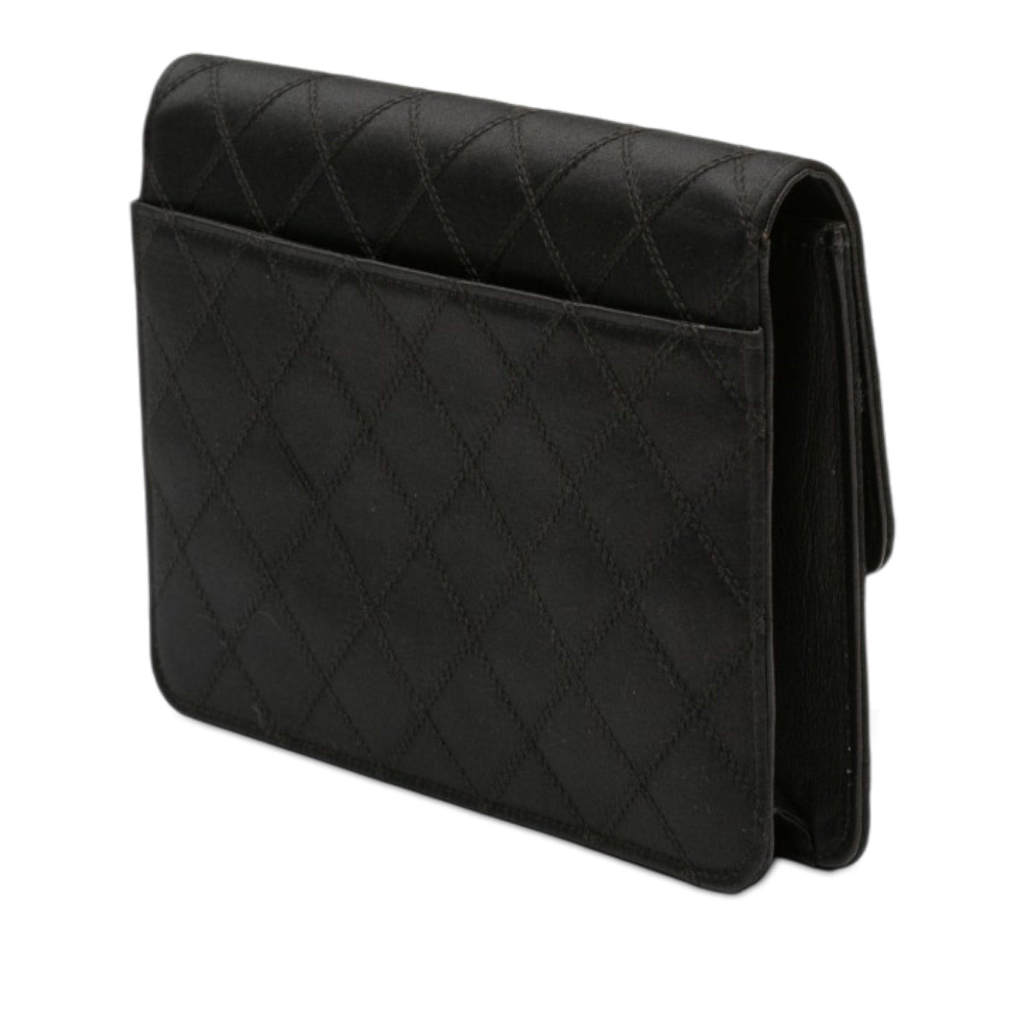 Chanel CC Satin Diamond Stitch Clutch Size ONE SIZE - 2 Thumbnail