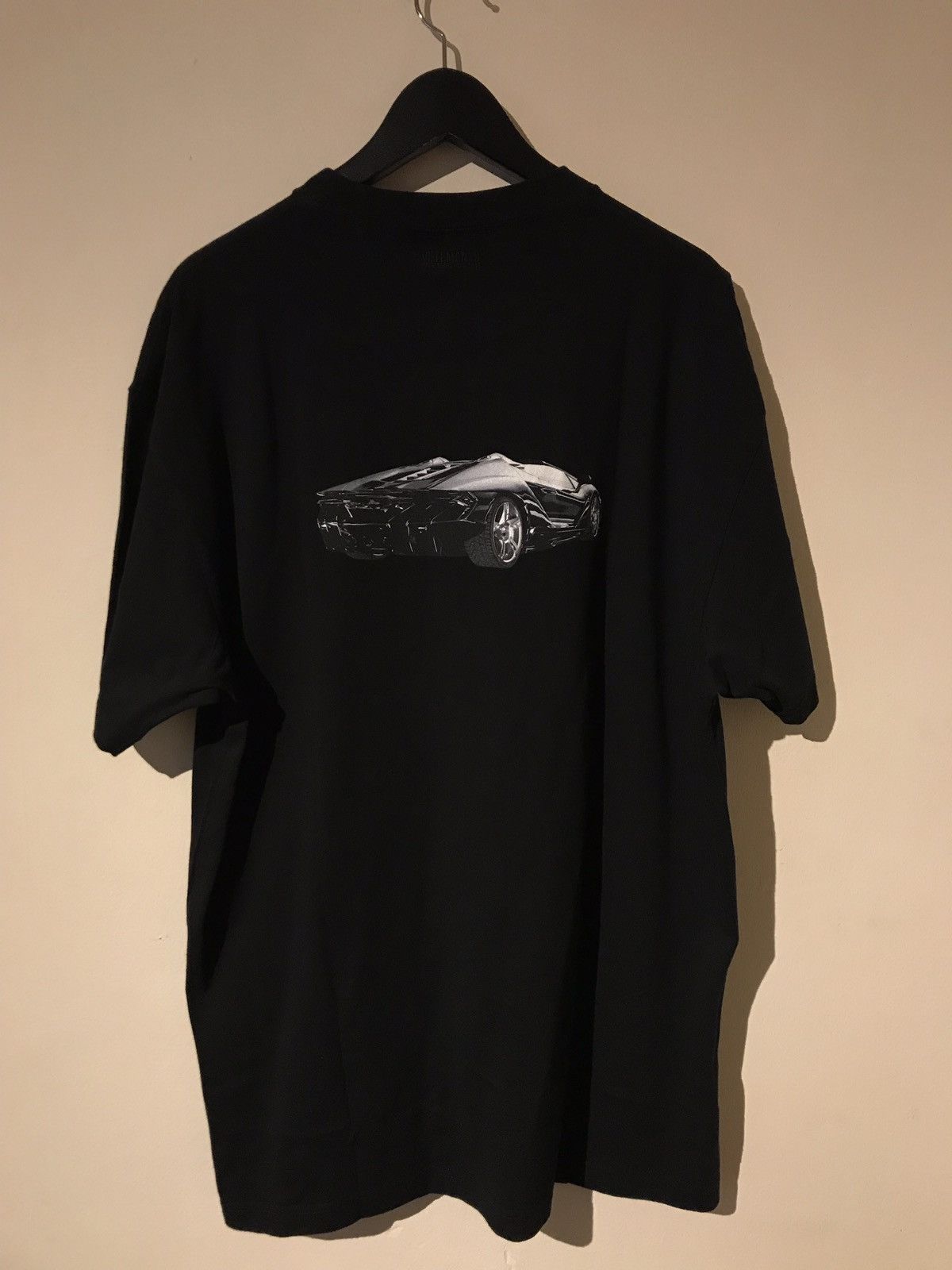 Vetements VETEMENTS Lamborghini Car Hotline T-Shirt Black