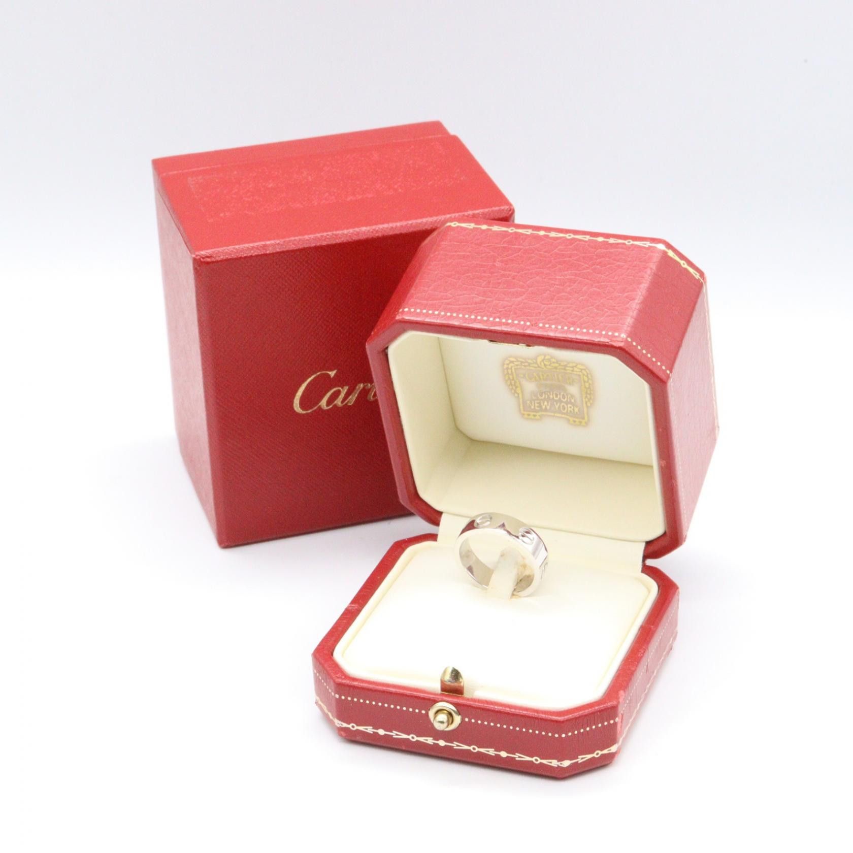 Cartier Cartier Cartier Love Au750 White Gold Ring Size 11.5 Precious Metal Ring B4084700 DUTY FREE for USA Size ONE SIZE - 6 Thumbnail