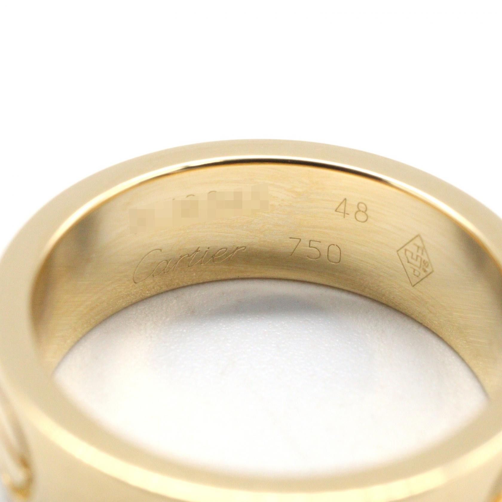 Cartier Cartier Cartier Love Au750 Ring Size 7 Precious Metal Ring B4084600 DUTY FREE for USA Size ONE SIZE - 3 Thumbnail