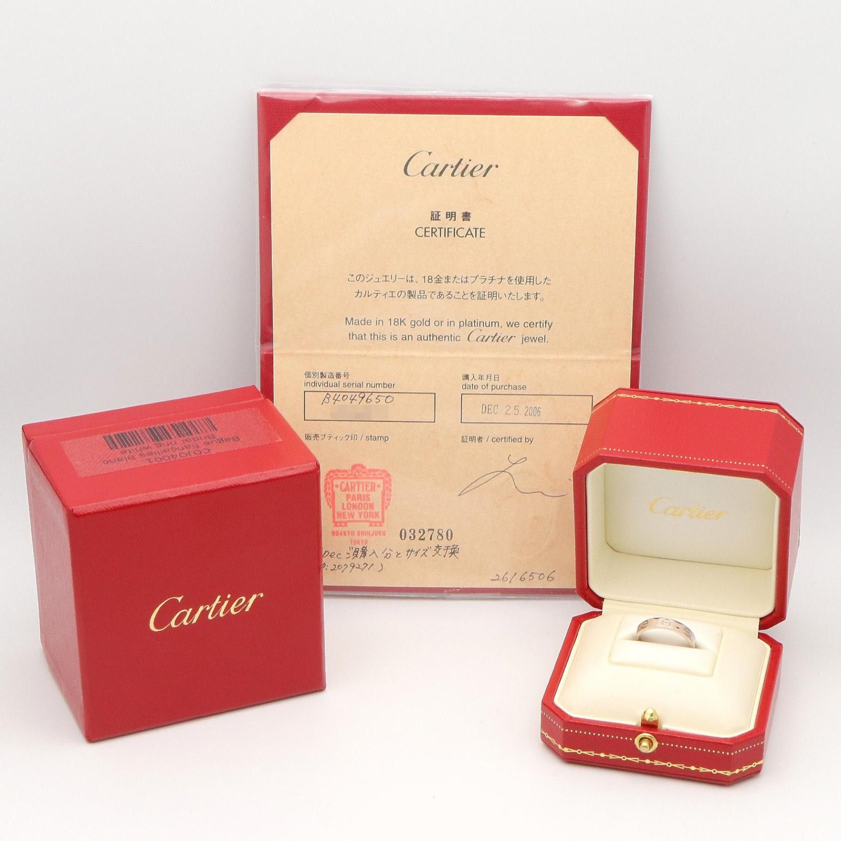 Cartier Cartier Cartier Mini Love Au750 White Gold Ring Size 9.5 Precious Metal Ring B4049650 DUTY FREE for USA Size ONE SIZE - 8 Thumbnail