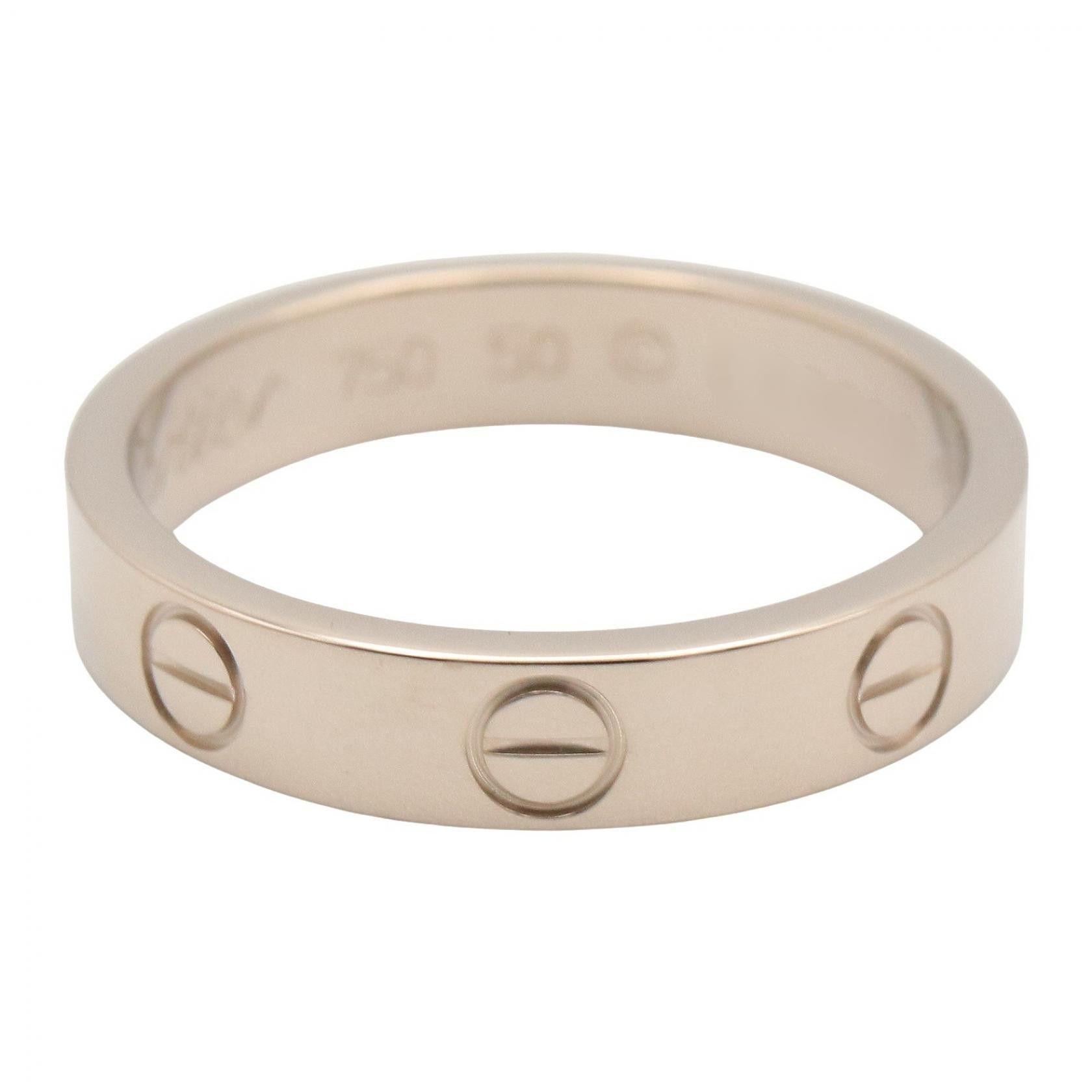 Cartier Cartier Cartier Mini Love Au750 White Gold Ring Size 9.5 Precious Metal Ring B4049650 DUTY FREE for USA Size ONE SIZE - 3 Thumbnail
