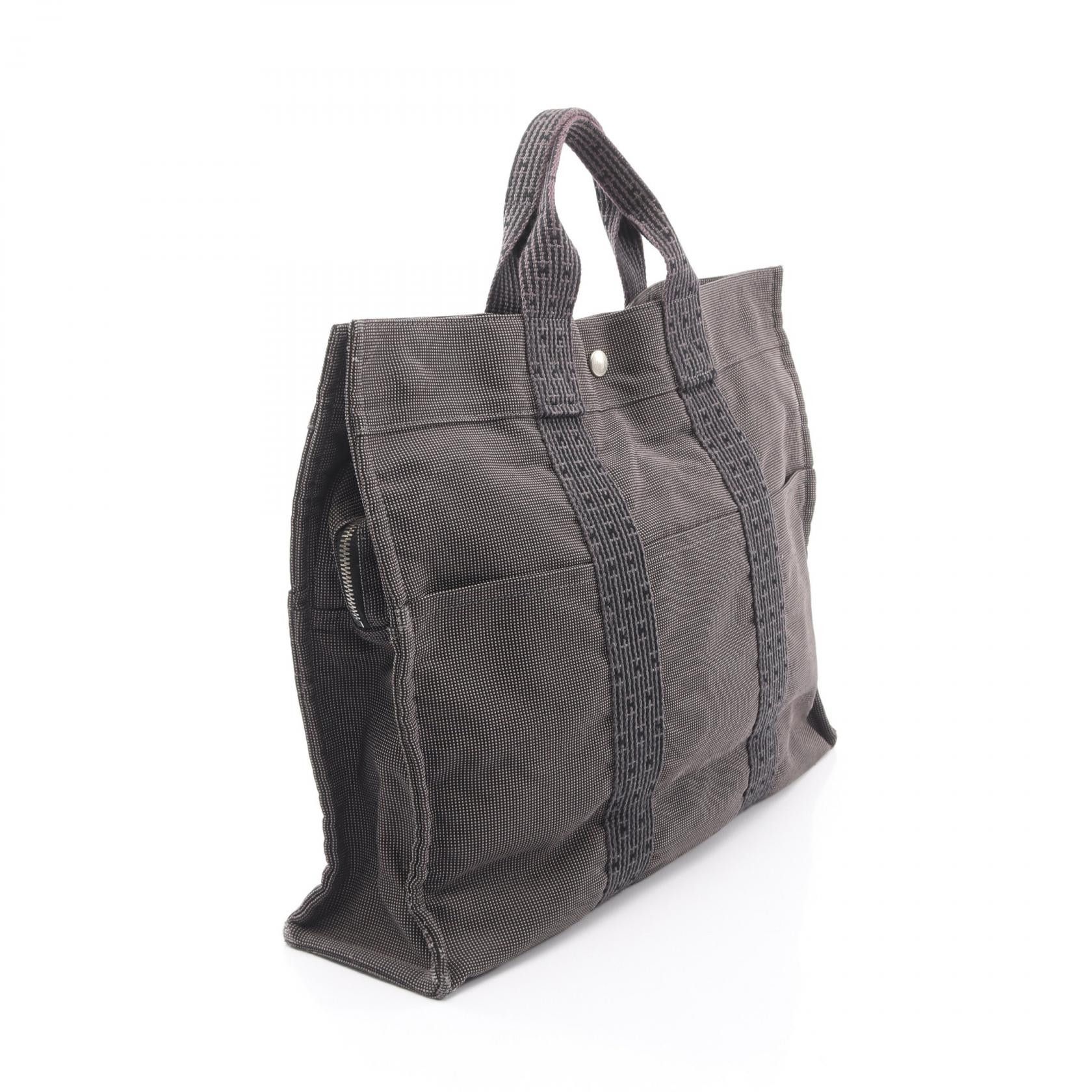 Hermes Hermes Hermes Herline MM Nylon Canvas Tote Bag Textile Tote Bag DUTY FREE for USA Size ONE SIZE - 2 Thumbnail