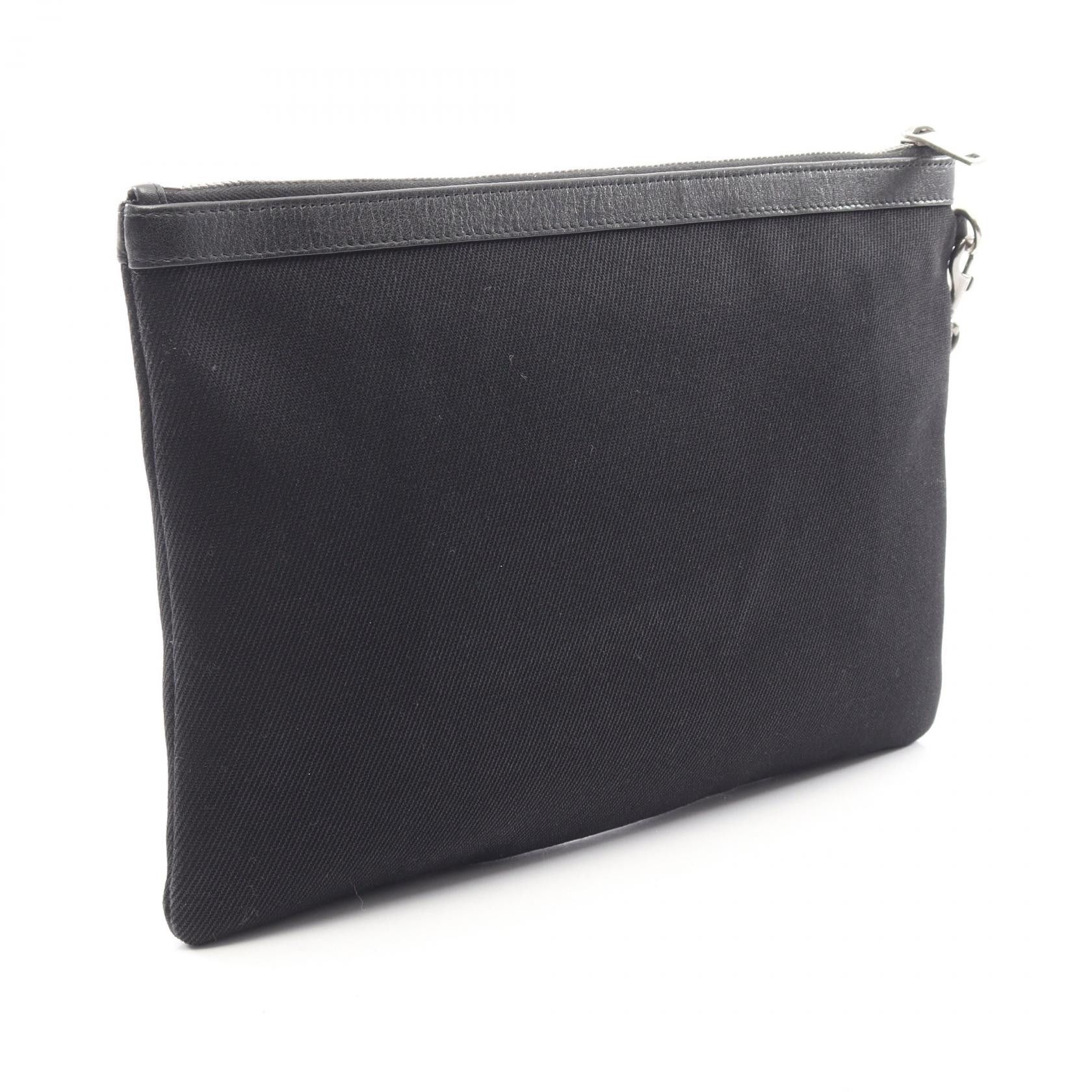 Yves Saint Laurent Yves Saint Laurent Saint Laurent Paris RIVE GAUCHE Canvas Leather Clutch Bag Textile Clutch Bag 581369 DUTY FREE for USA Size ONE SIZE - 2 Thumbnail