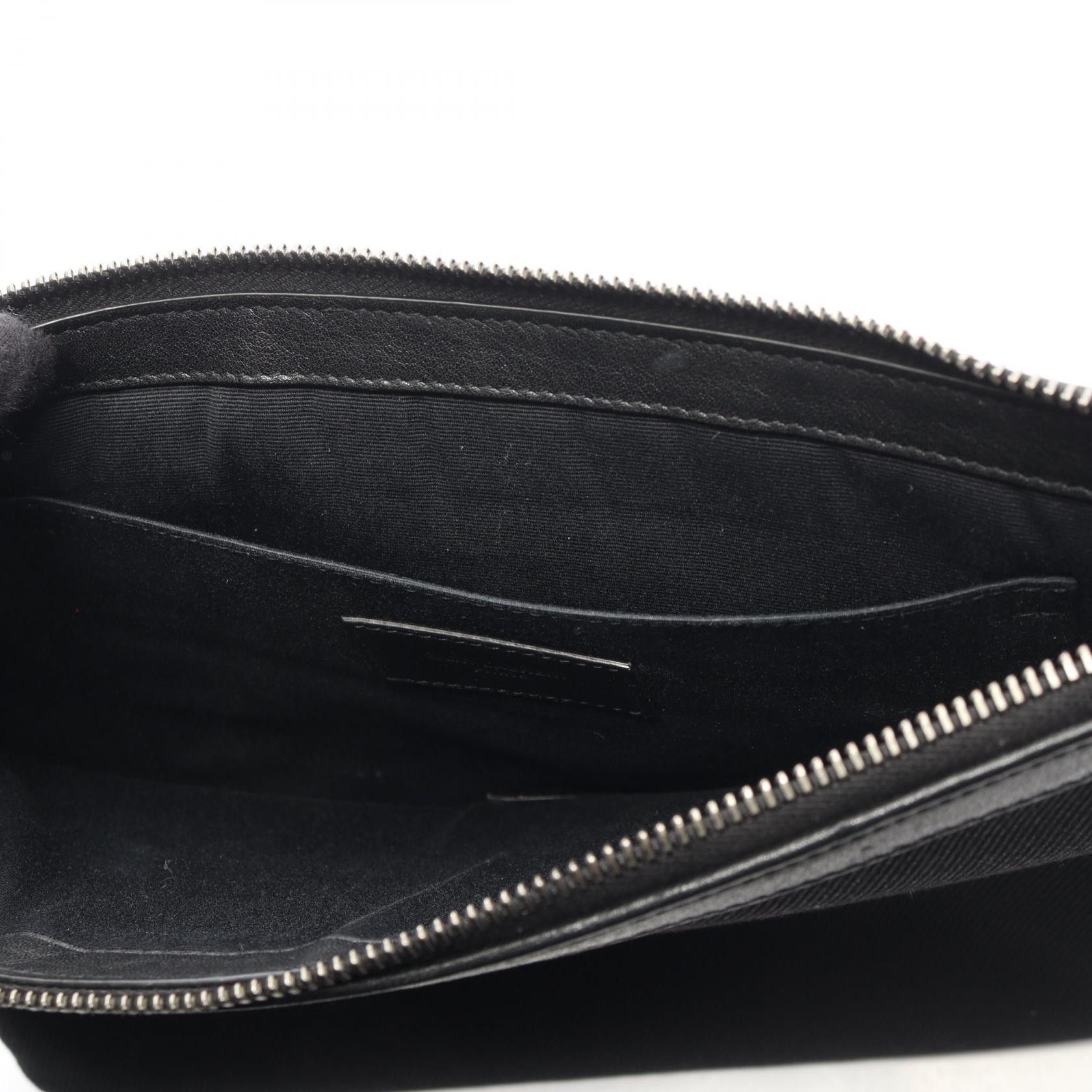 Yves Saint Laurent Yves Saint Laurent Saint Laurent Paris RIVE GAUCHE Canvas Leather Clutch Bag Textile Clutch Bag 581369 DUTY FREE for USA Size ONE SIZE - 8 Thumbnail