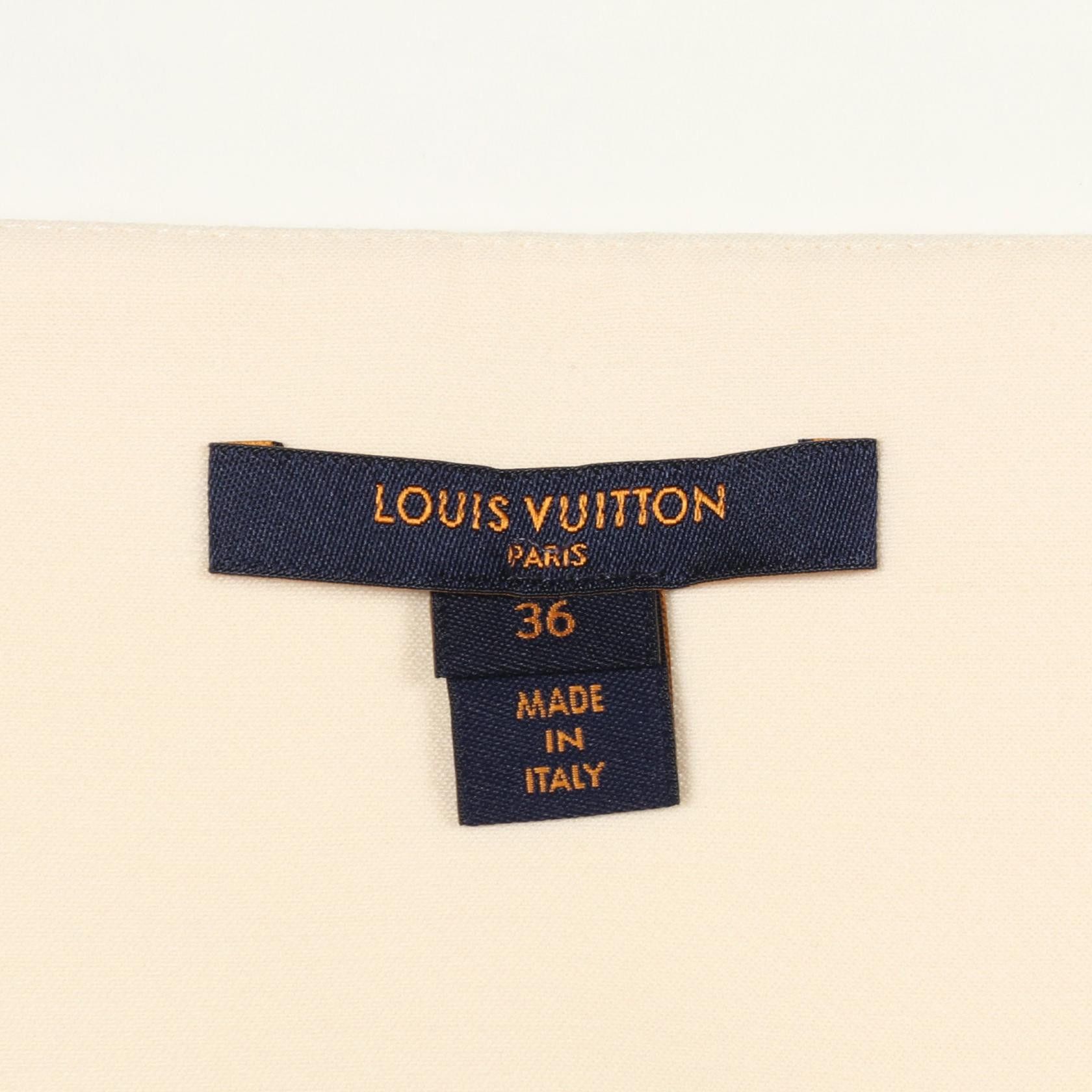 Louis Vuitton Louis Vuitton Louis Vuitton Wool Silk Skirt Textile Skirts RW221AUNHFMSK81 DUTY FREE for USA Size ONE SIZE - 3 Thumbnail