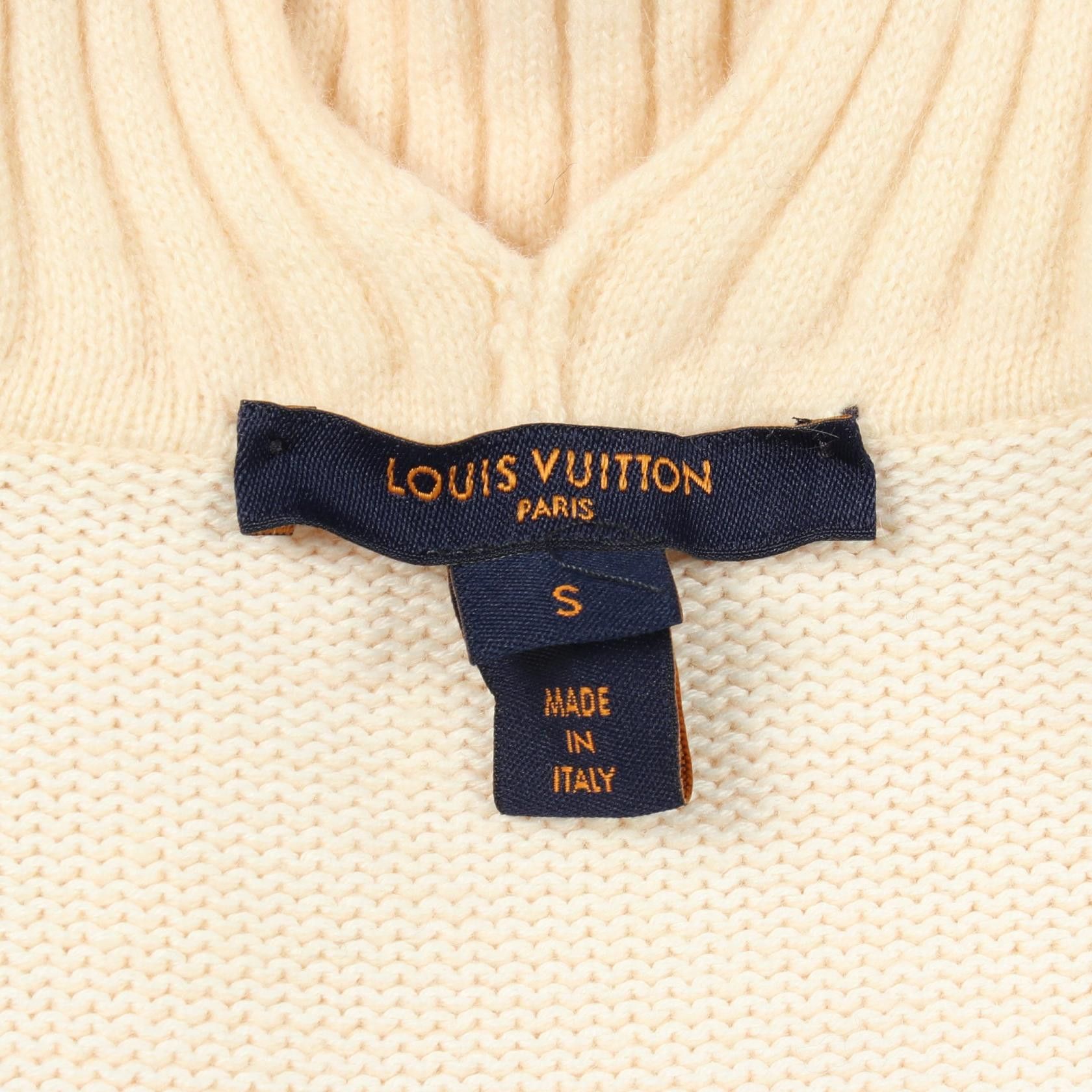 Louis Vuitton Louis Vuitton Louis Vuitton High Neck Cashmere Knit Top Textile Tops RW222WPU7FNKL24 DUTY FREE for USA Size ONE SIZE - 3 Thumbnail