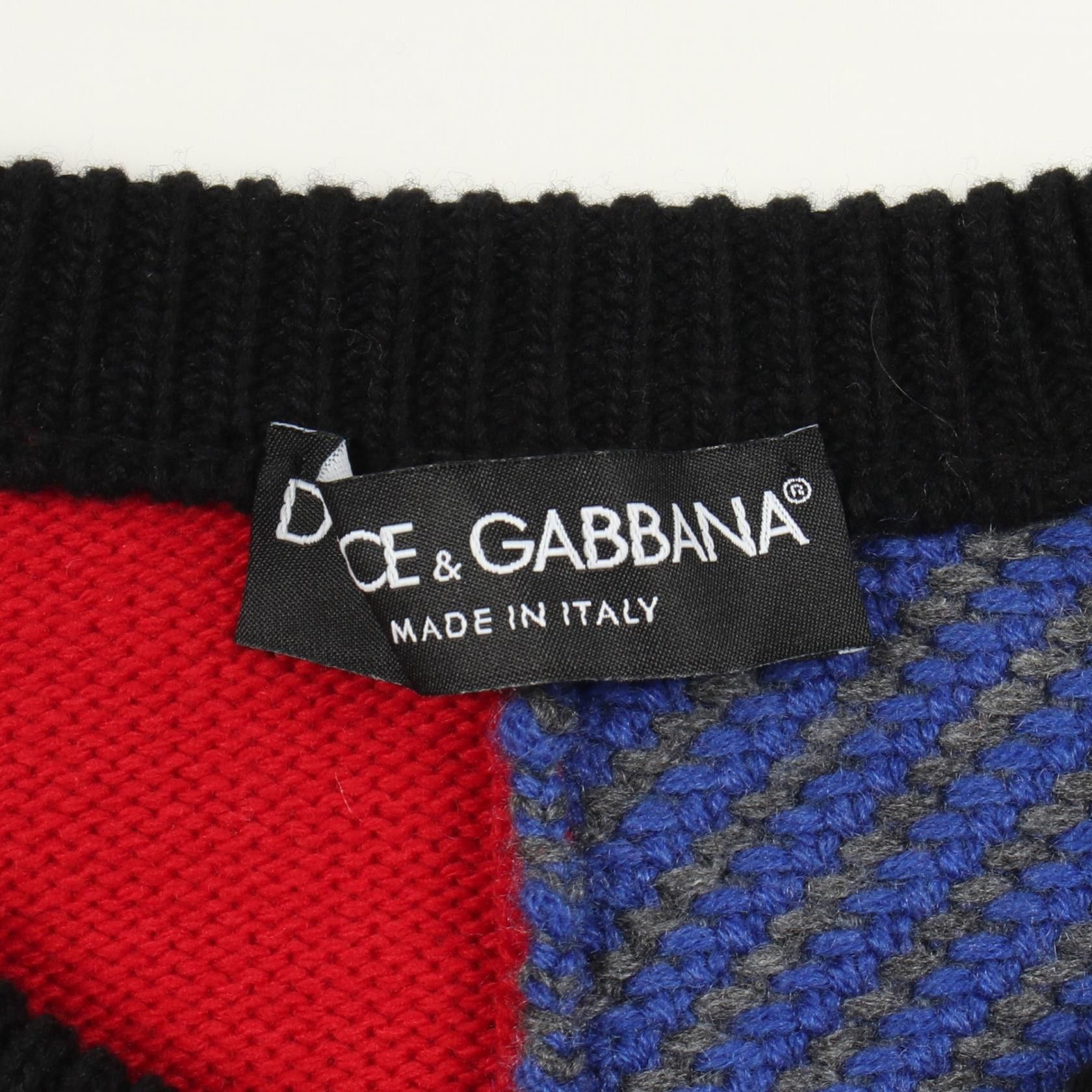 Dolce & Gabbana Dolce & Gabbana Dolce & Gabbana Wool Cashmere Knitwear Textile Tops GXG41Z DUTY FREE for USA Size ONE SIZE - 3 Thumbnail