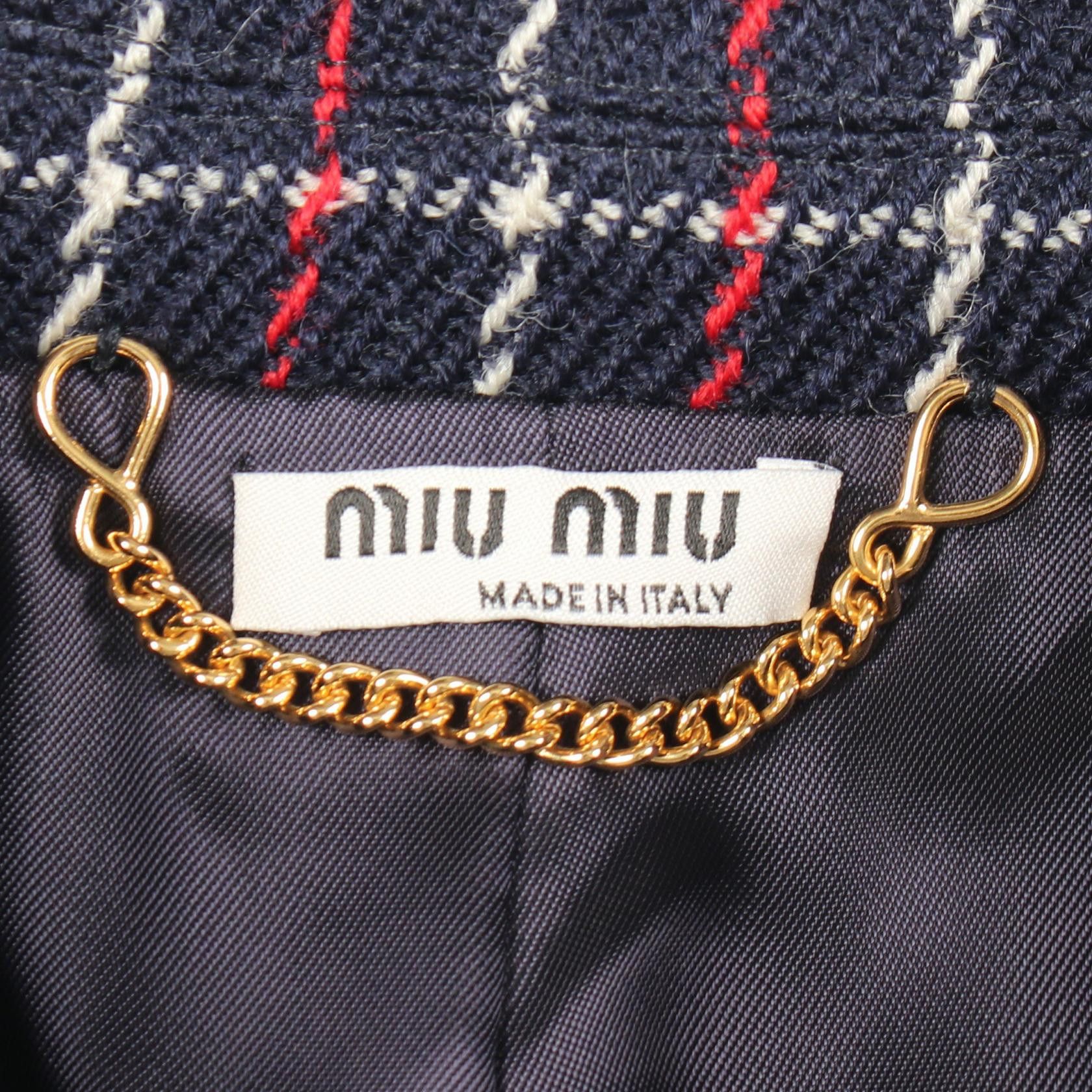 Miu Miu Miu Miu Miu Miu Wool Coat Textile Outerwear MS1749 DUTY FREE for USA Size ONE SIZE - 3 Thumbnail