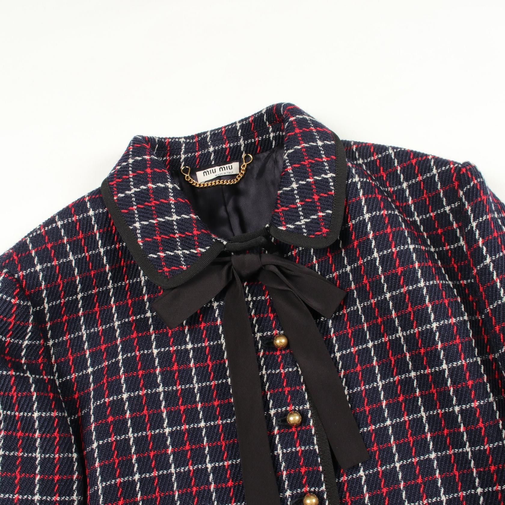 Miu Miu Miu Miu Miu Miu Wool Coat Textile Outerwear MS1749 DUTY FREE for USA Size ONE SIZE - 8 Thumbnail