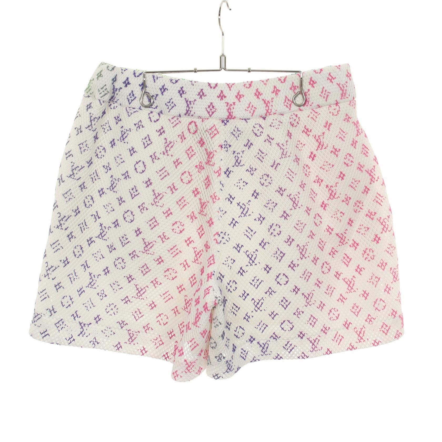 Louis Vuitton Louis Vuitton Louis Vuitton Amen Break Monogram Mesh Shorts Textile Shorts RM221KD2HMP83W DUTY FREE for USA Size ONE SIZE - 2 Thumbnail