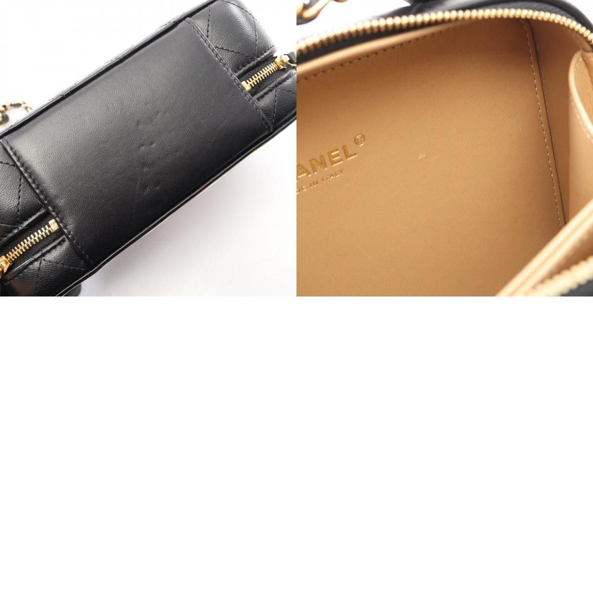 Chanel Chanel Chanel Matelasse Lambskin 2way Shoulder Bag Leather Vanity Bag DUTY FREE for USA Size ONE SIZE - 10 Thumbnail