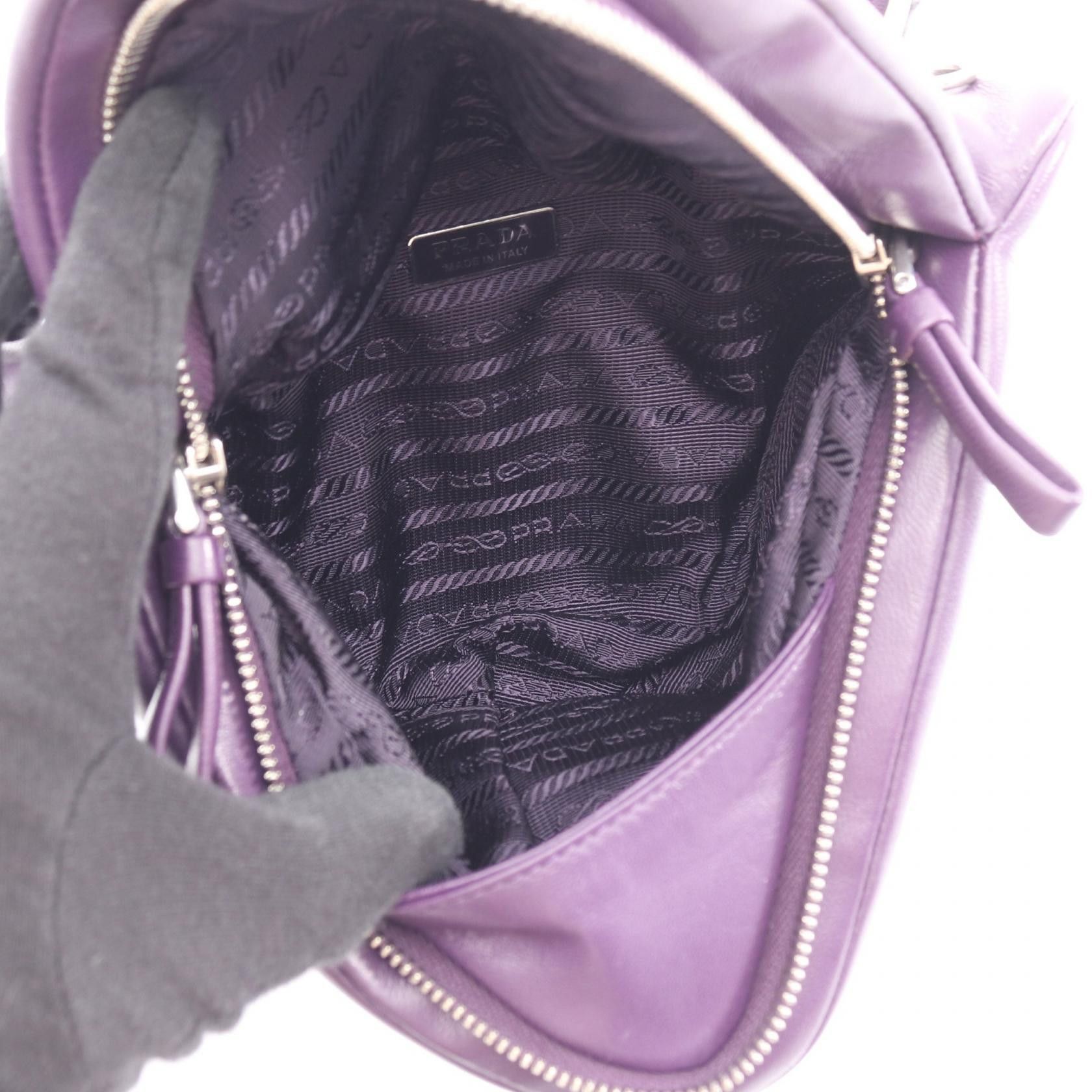 Prada Prada Prada Triangle 2way Leather Handbag Leather Handbag 1BA315 DUTY FREE for USA Size ONE SIZE - 3 Thumbnail