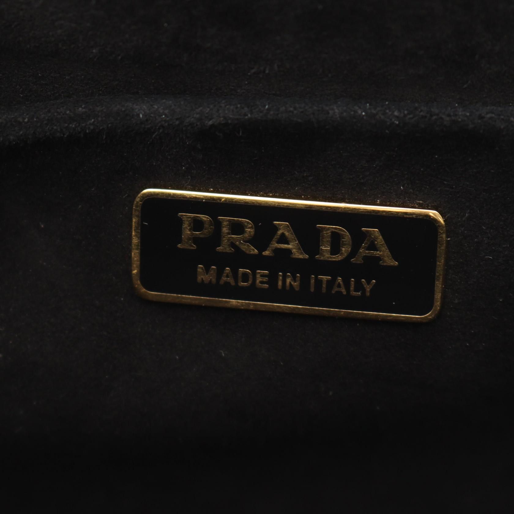 Prada Prada Prada Cahier Fabric Shoulder Bag Textile Shoulder Bag 1BD075 DUTY FREE for USA Size ONE SIZE - 4 Thumbnail