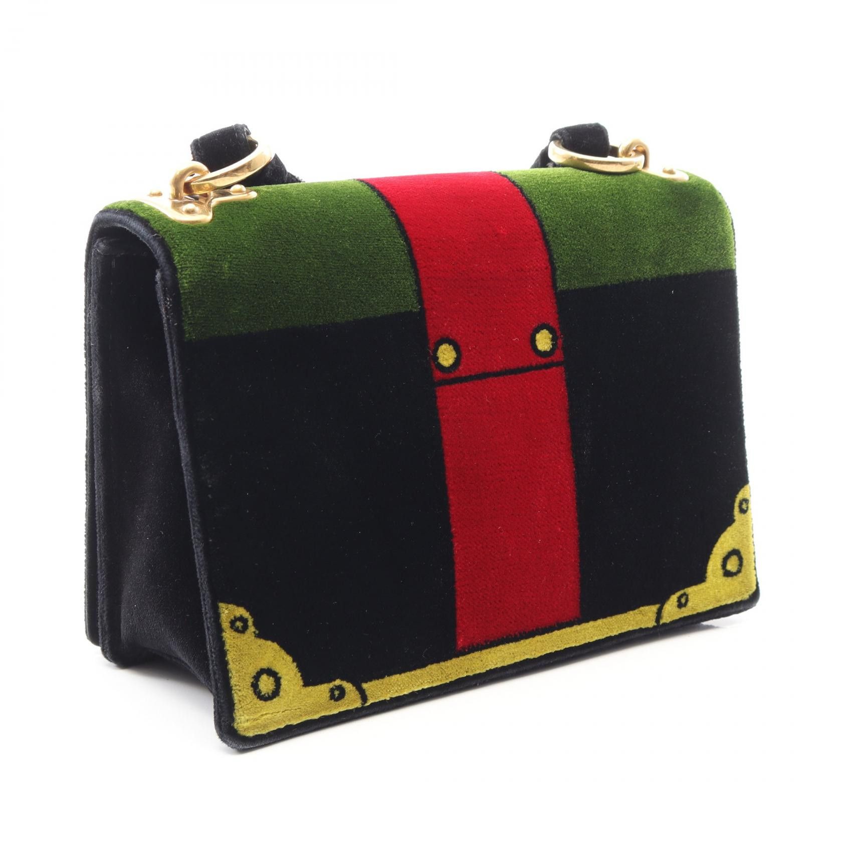 Prada Prada Prada Cahier Fabric Shoulder Bag Textile Shoulder Bag 1BD075 DUTY FREE for USA Size ONE SIZE - 2 Thumbnail