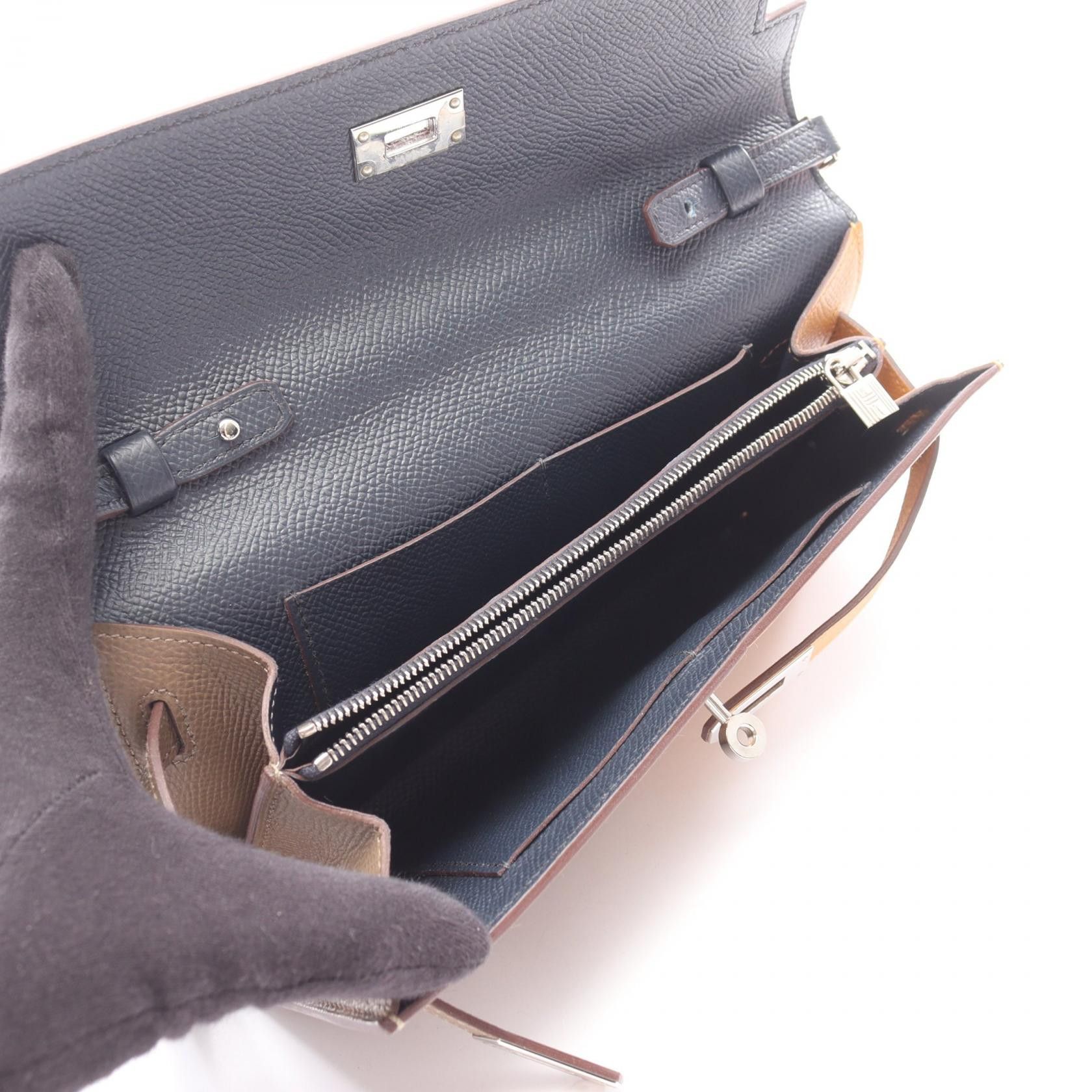 Hermes Hermes Hermes Kelly to Go Cassac Evercolor shoulder bag Leather Shoulder Bag Z DUTY FREE for USA Size ONE SIZE - 3 Thumbnail