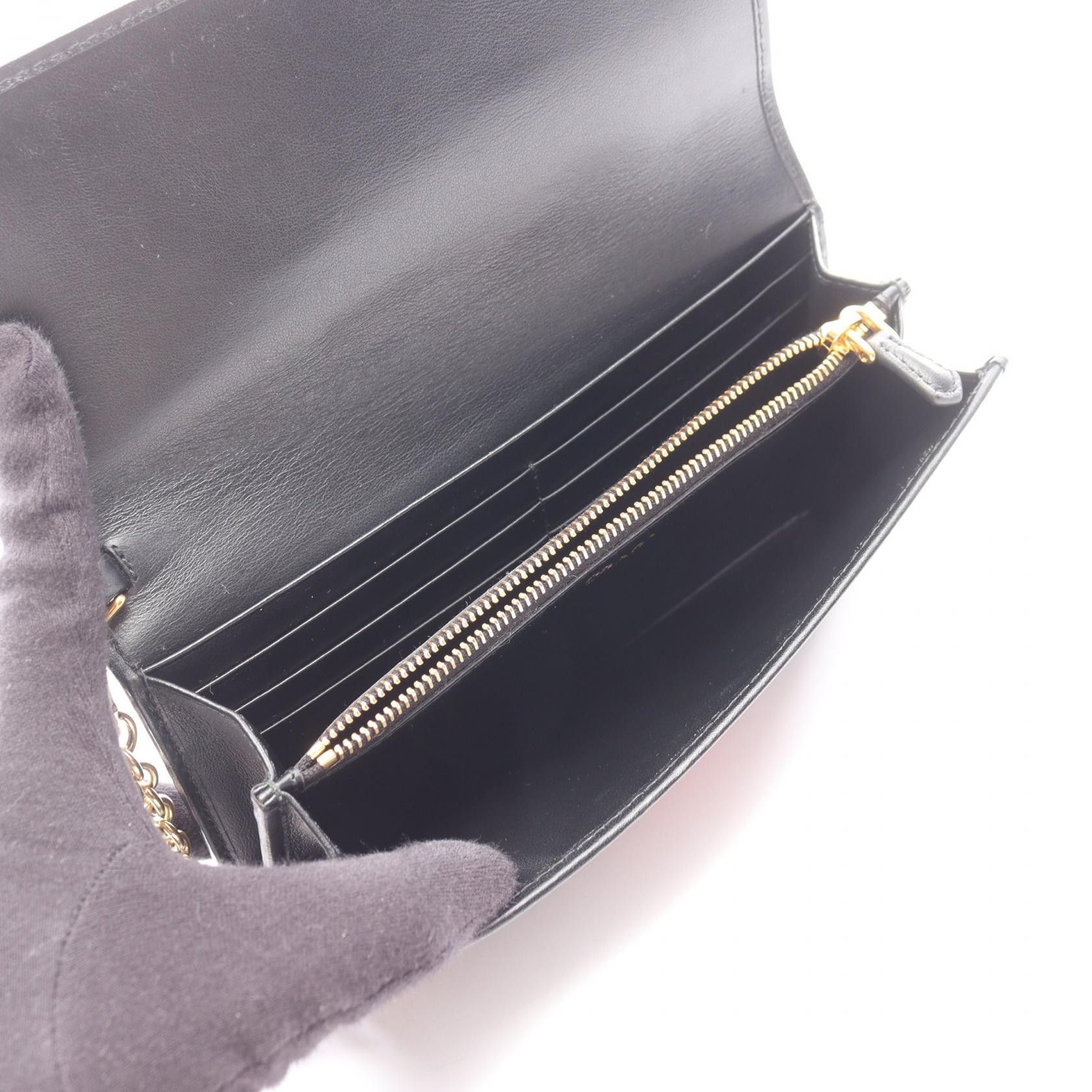 Prada Prada Prada VELLUTO RICAMO long bifold wallet Textile Long Wallet 1MH019 DUTY FREE for USA Size ONE SIZE - 3 Thumbnail