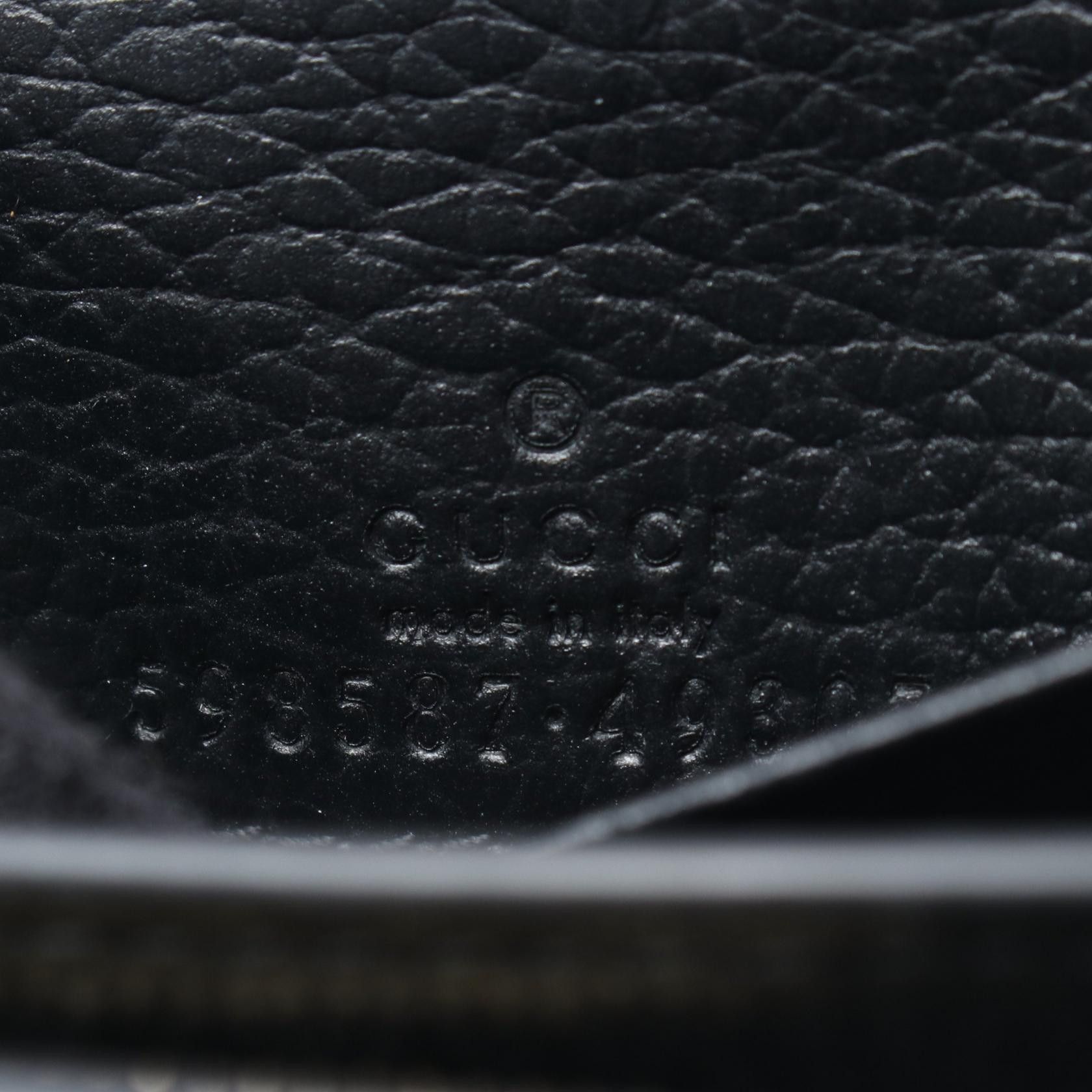 Gucci Gucci Gucci GG Marmont Leather PVC Coated Canvas Wallet Leather Short Wallet 598587 DUTY FREE for USA Size ONE SIZE - 4 Thumbnail