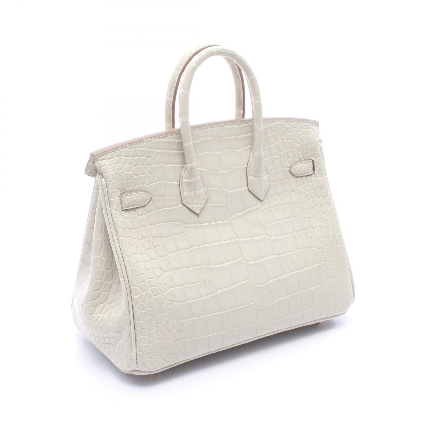 Hermes Hermes Hermes Birkin25 Alligator Mat Handbag Leather Handbag B DUTY FREE for USA Size ONE SIZE - 2 Thumbnail