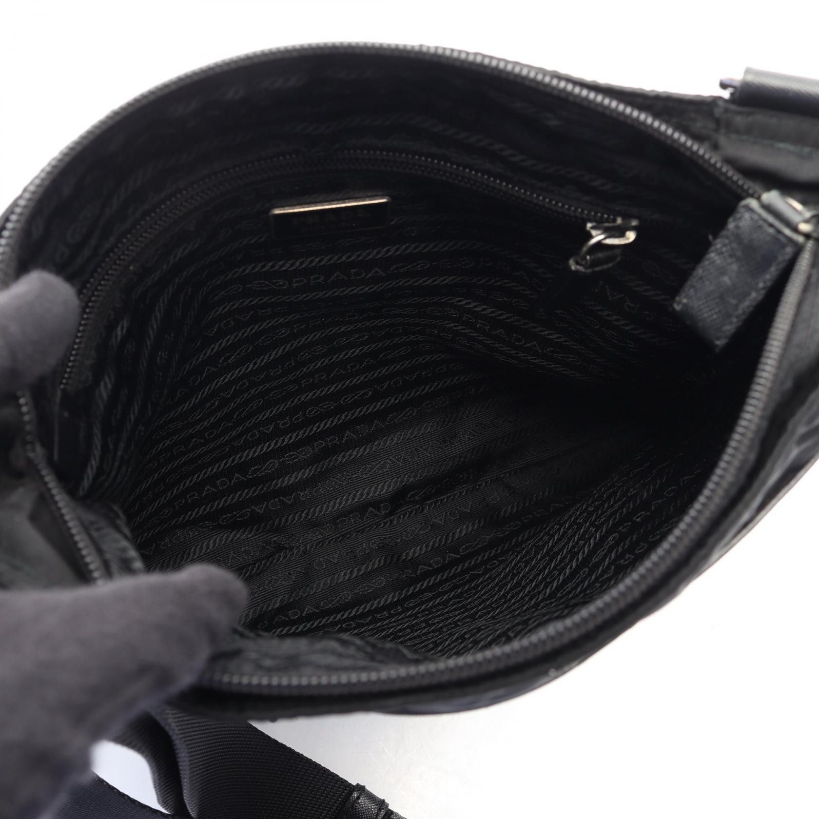 Prada Prada Prada VIAGGIO Nylon Saffiano Leather Shoulder Bag Textile Shoulder Bag VA0340 DUTY FREE for USA Size ONE SIZE - 3 Thumbnail