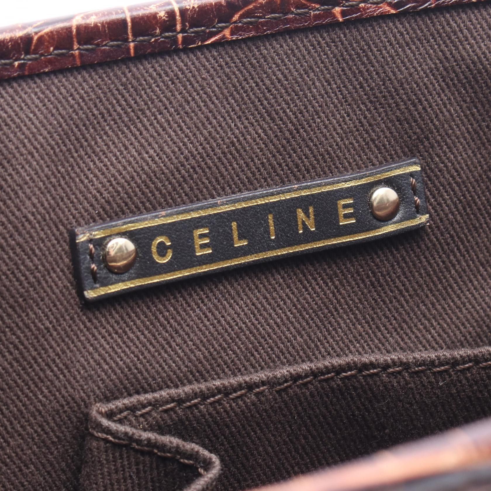 Celine Celine CELINE Boogie Macadam Leather Handbag Textile Handbag DUTY FREE for USA Size ONE SIZE - 4 Thumbnail