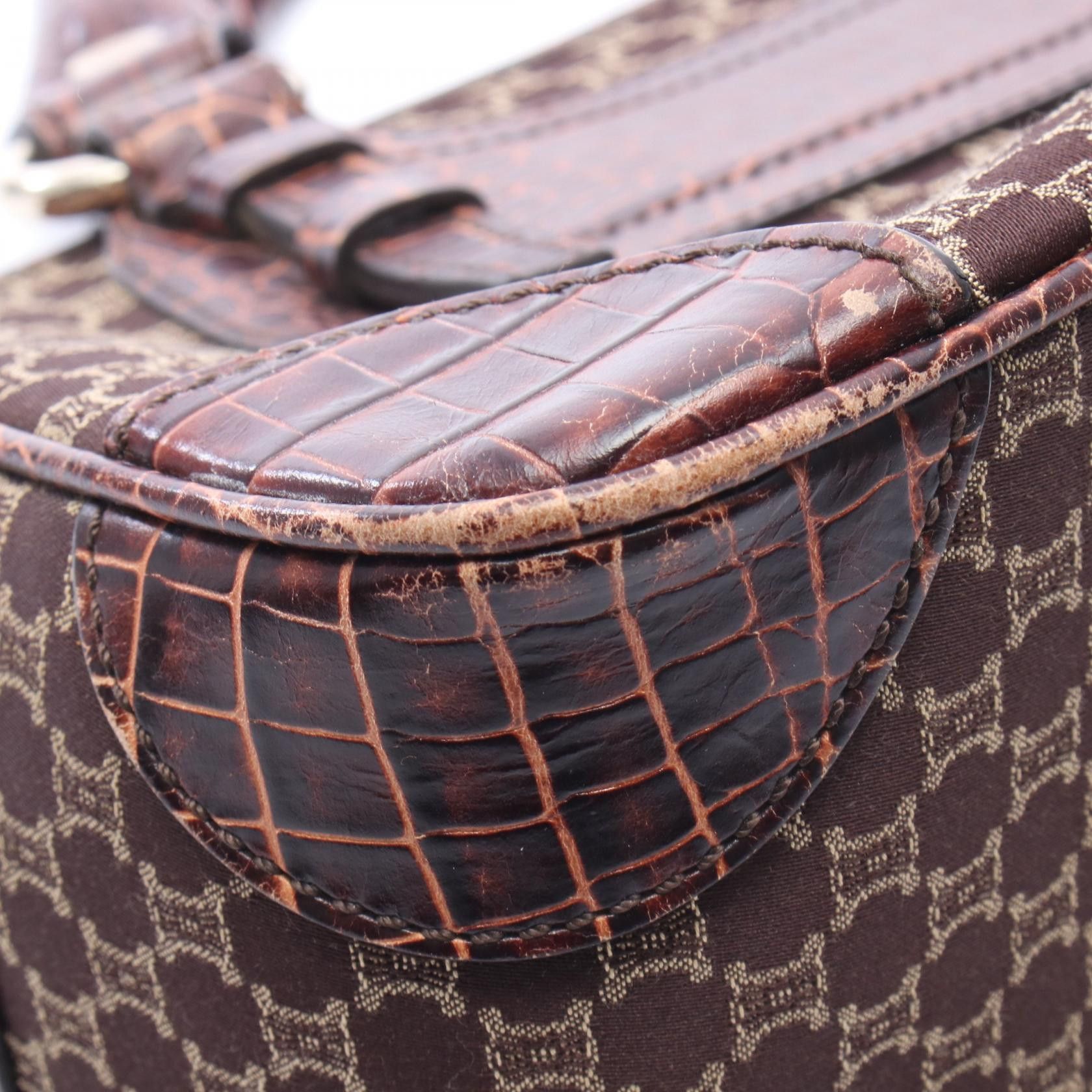 Celine Celine CELINE Boogie Macadam Leather Handbag Textile Handbag DUTY FREE for USA Size ONE SIZE - 8 Thumbnail