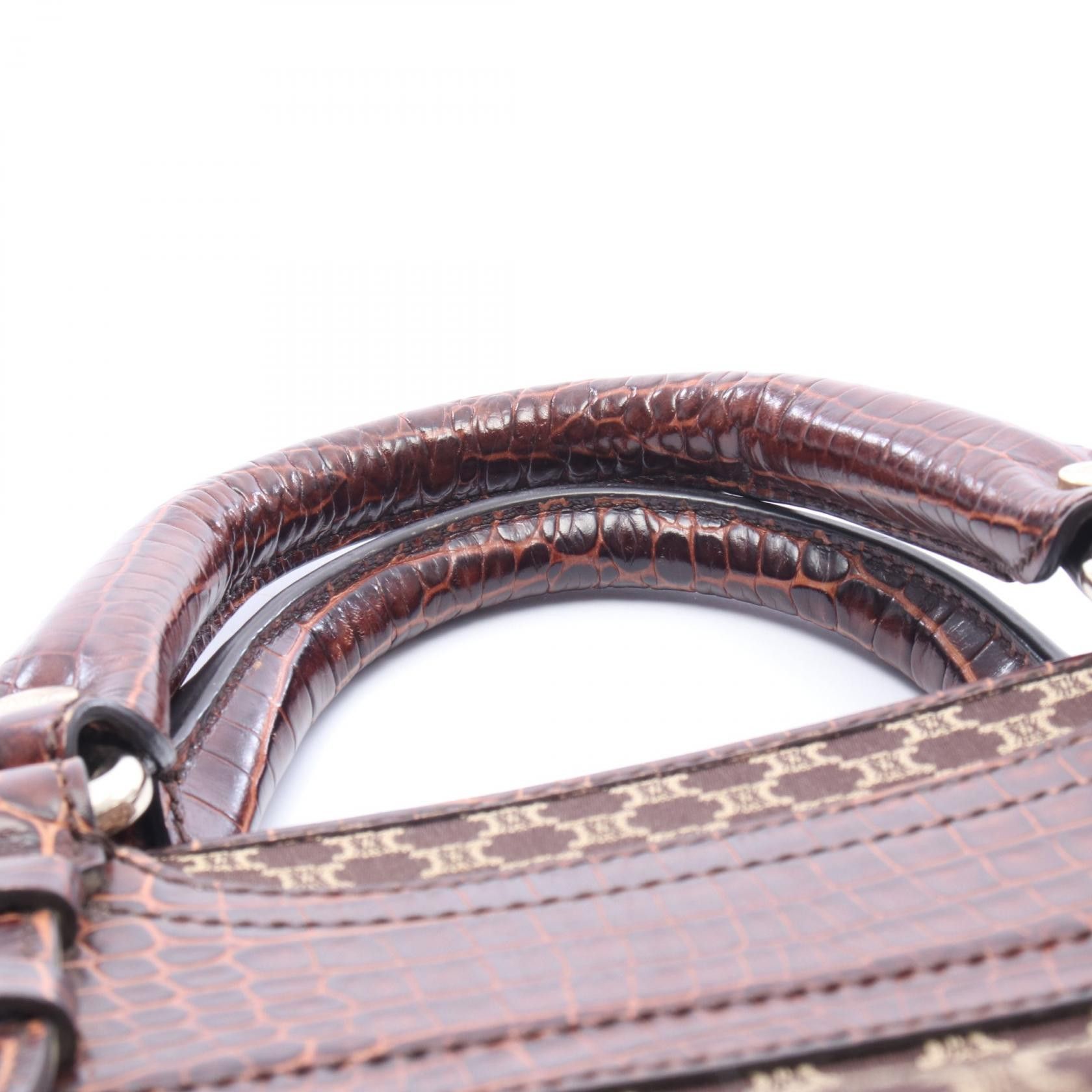 Celine Celine CELINE Boogie Macadam Leather Handbag Textile Handbag DUTY FREE for USA Size ONE SIZE - 7 Thumbnail