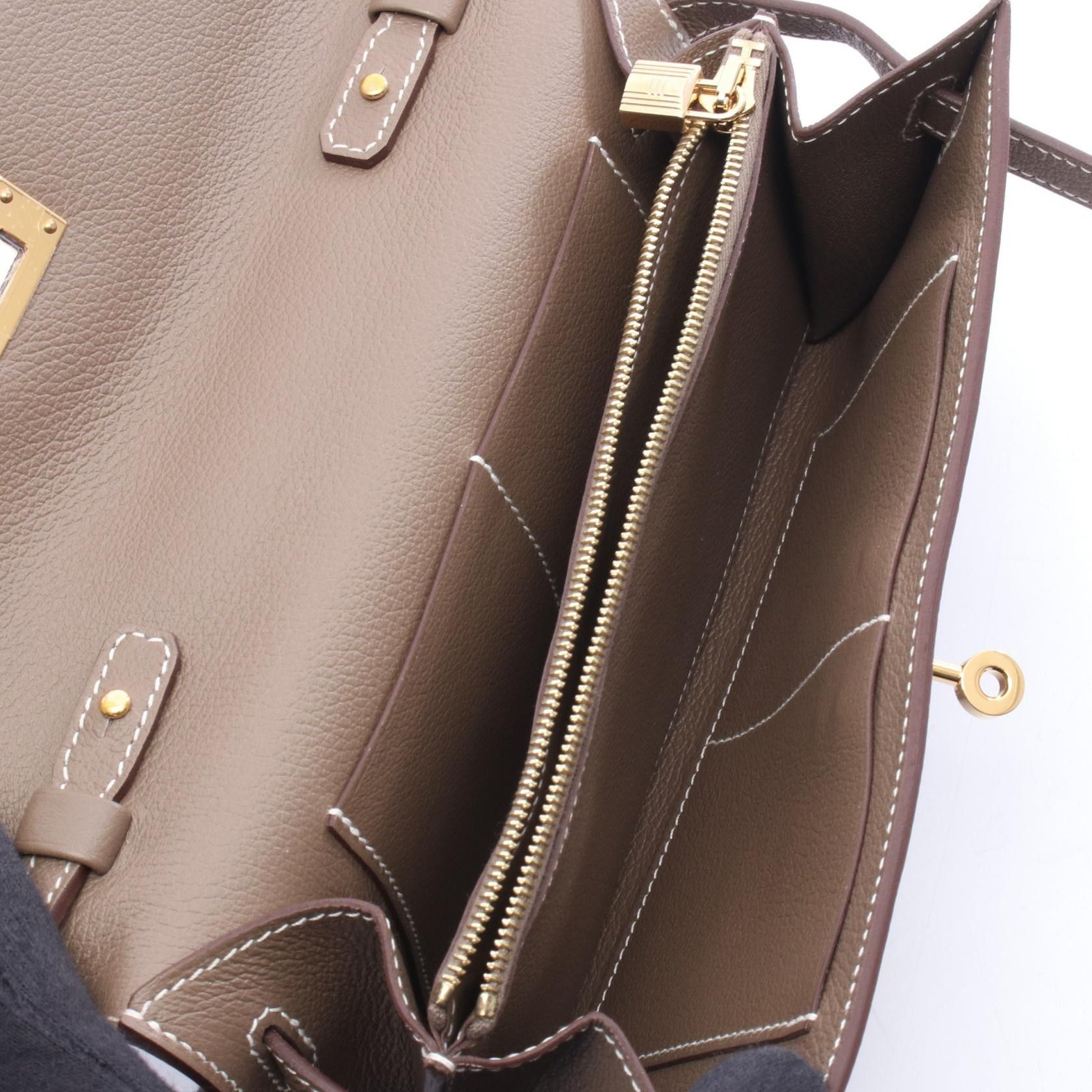 Hermes Hermes Hermes Kelly To Go Evercolor Shoulder Bag Leather Shoulder Bag Stamp W (2024) DUTY FREE for USA Size ONE SIZE - 3 Thumbnail
