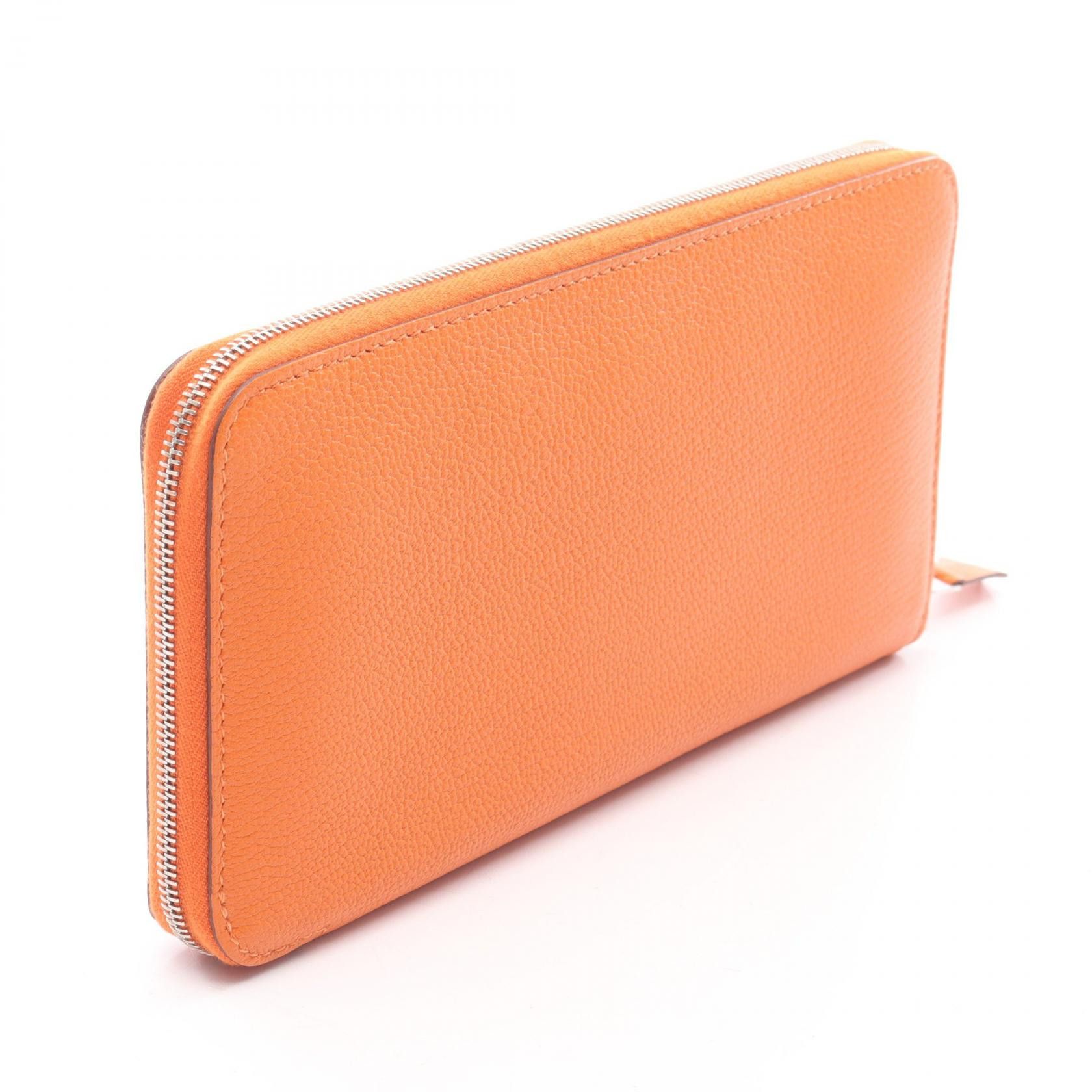 Hermes Hermes Hermes Azap Long SilkIn Chevre Long Wallet Leather Long Wallet P DUTY FREE for USA Size ONE SIZE - 2 Thumbnail