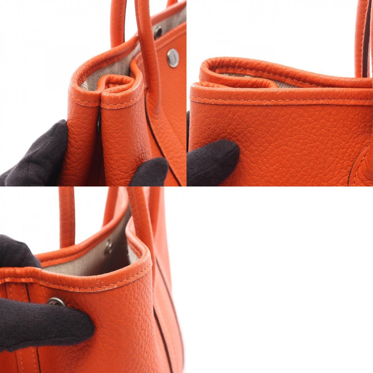 Hermes Hermes Hermes Garden Party TPM Vache Country Tote Bag Leather Tote Bag R DUTY FREE for USA Size ONE SIZE - 10 Thumbnail