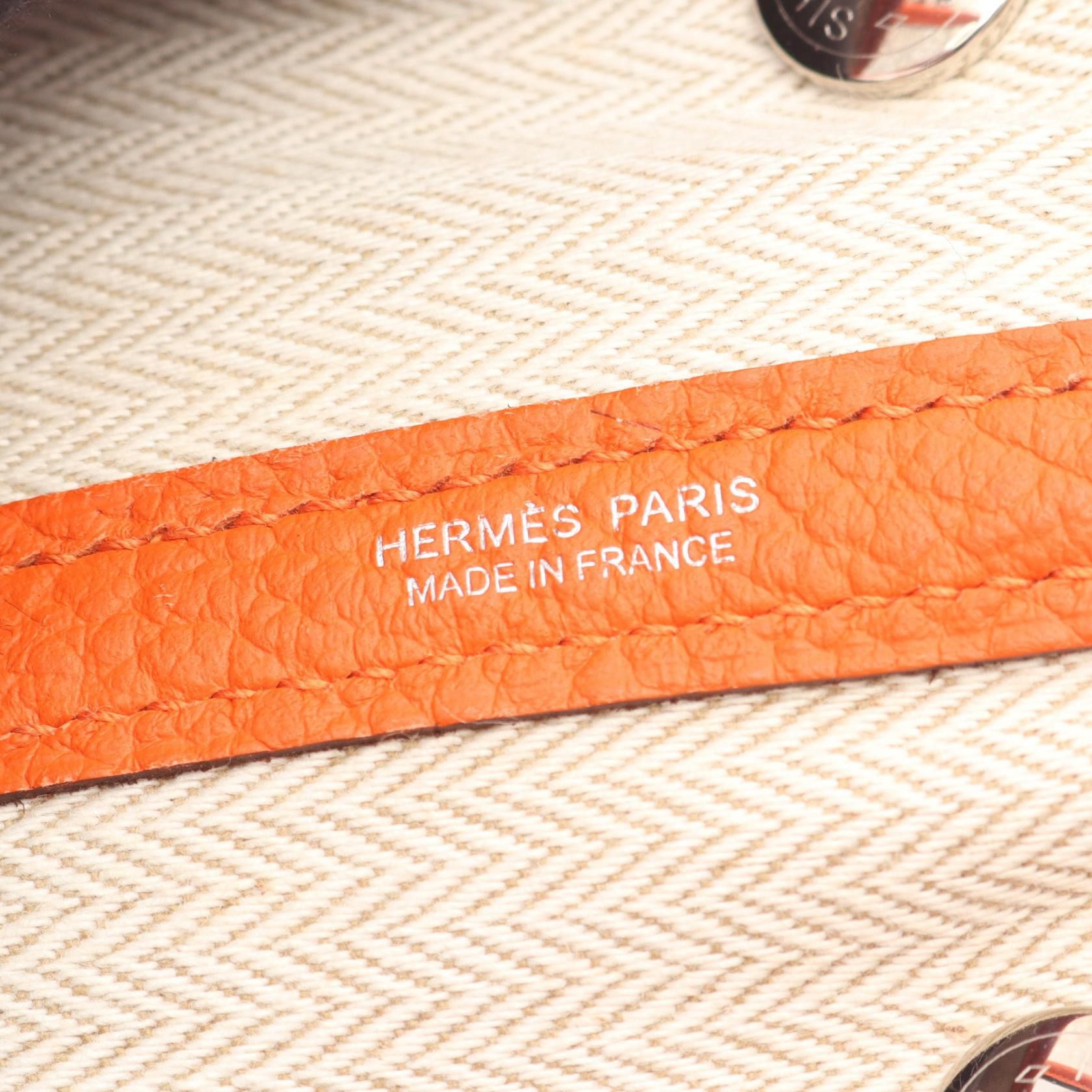 Hermes Hermes Hermes Garden Party TPM Vache Country Tote Bag Leather Tote Bag R DUTY FREE for USA Size ONE SIZE - 4 Thumbnail