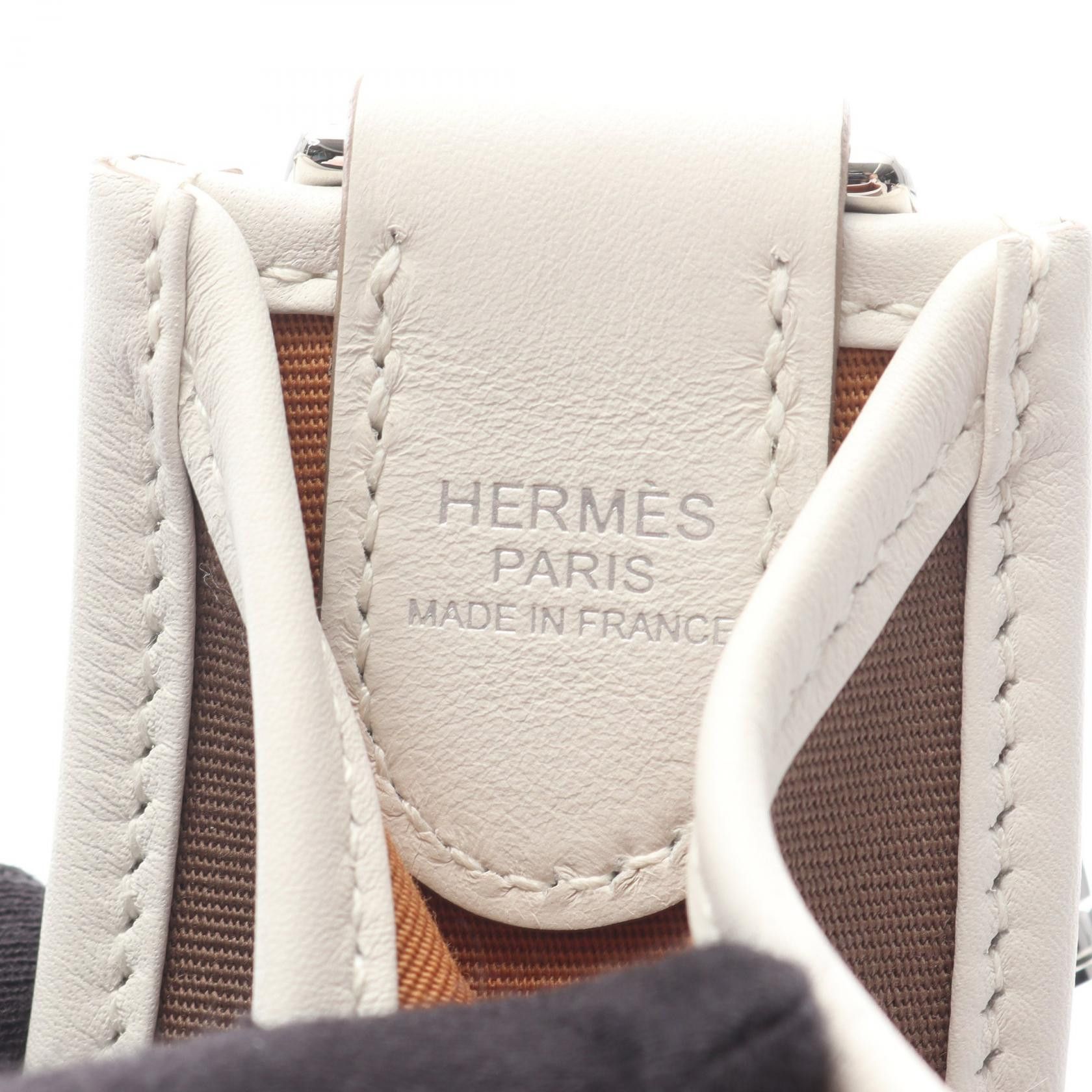 Hermes Hermes Hermes Neo Evelyne PM Toile Officier Canvas Leather Shoulder Bag Textile Shoulder Bag Stamp W (2024) DUTY FREE for USA Size ONE SIZE - 4 Thumbnail