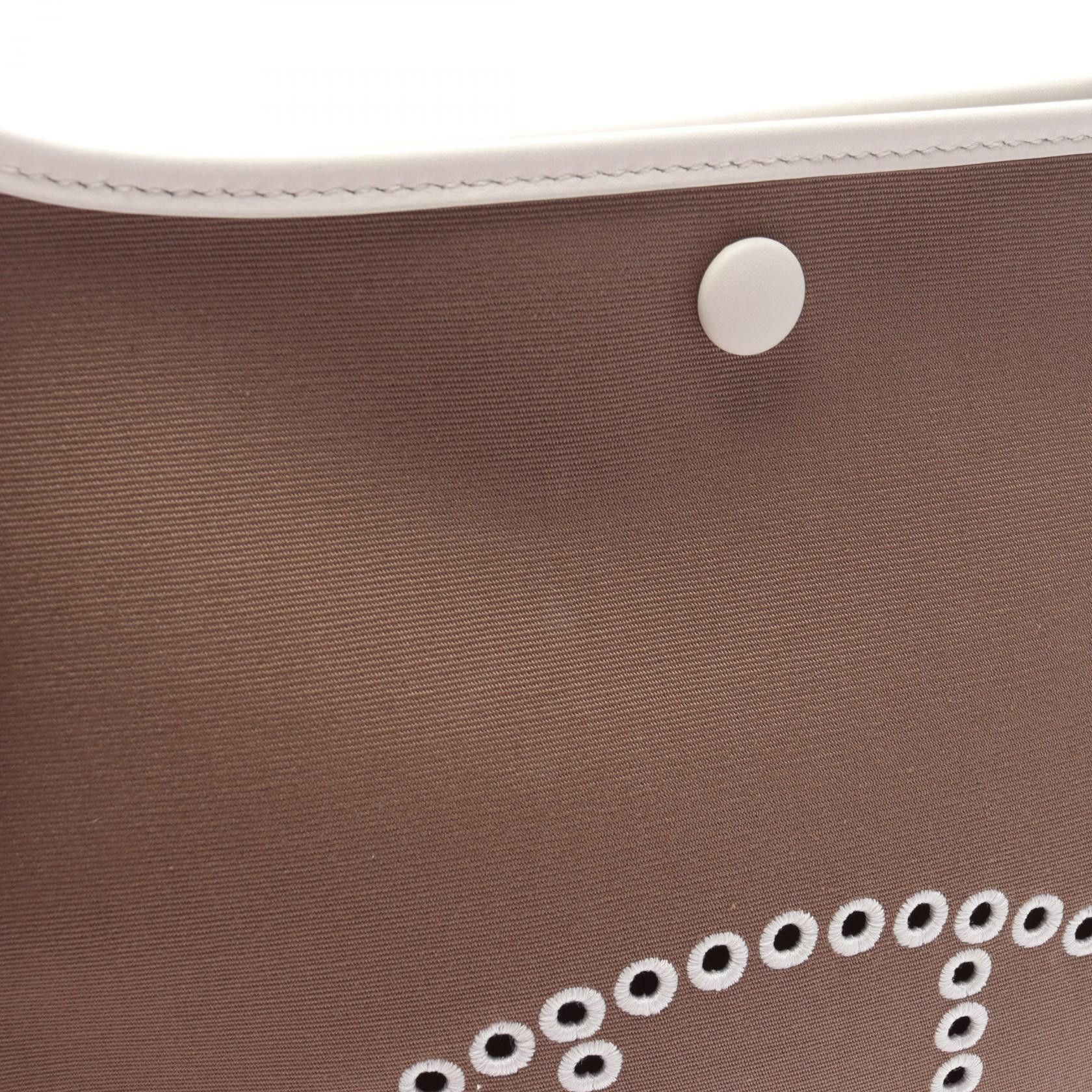 Hermes Hermes Hermes Neo Evelyne PM Toile Officier Canvas Leather Shoulder Bag Textile Shoulder Bag Stamp W (2024) DUTY FREE for USA Size ONE SIZE - 7 Thumbnail