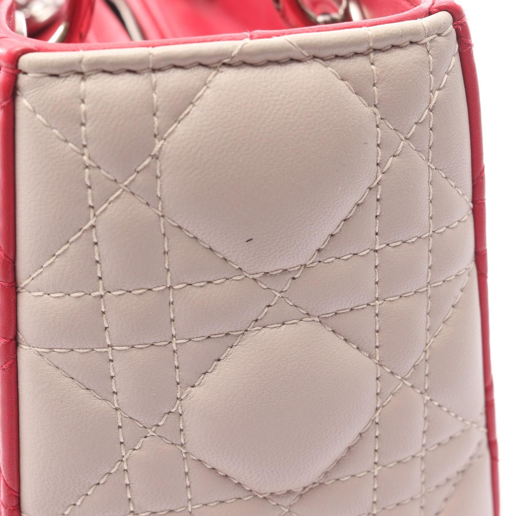 Dior Dior Dior LADY DIOR 2way handbag Leather Handbag DUTY FREE for USA Size ONE SIZE - 7 Thumbnail