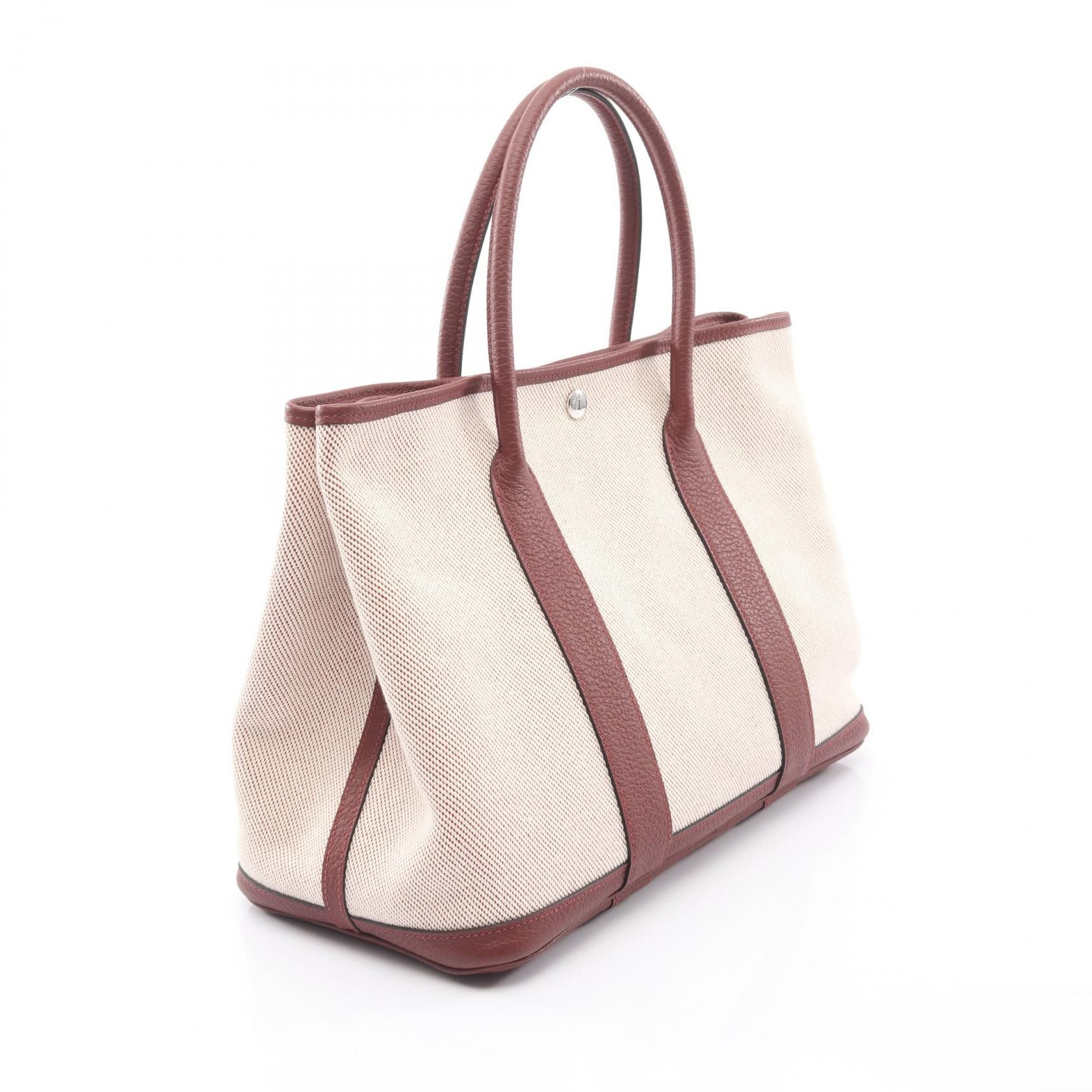 Hermes Hermes Hermes Garden Party PM Canvas Leather Tote Bag Leather Tote Bag Y DUTY FREE for USA Size ONE SIZE - 2 Thumbnail