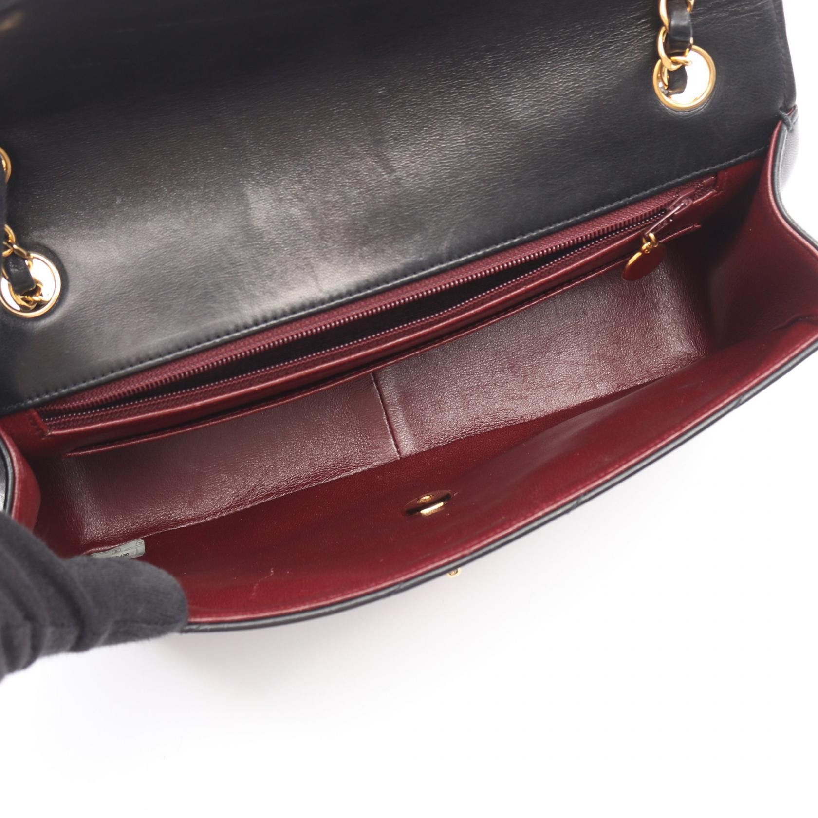 Chanel Chanel Chanel Bias Stitch Lambskin Shoulder Bag Leather Shoulder Bag DUTY FREE for USA Size ONE SIZE - 3 Thumbnail