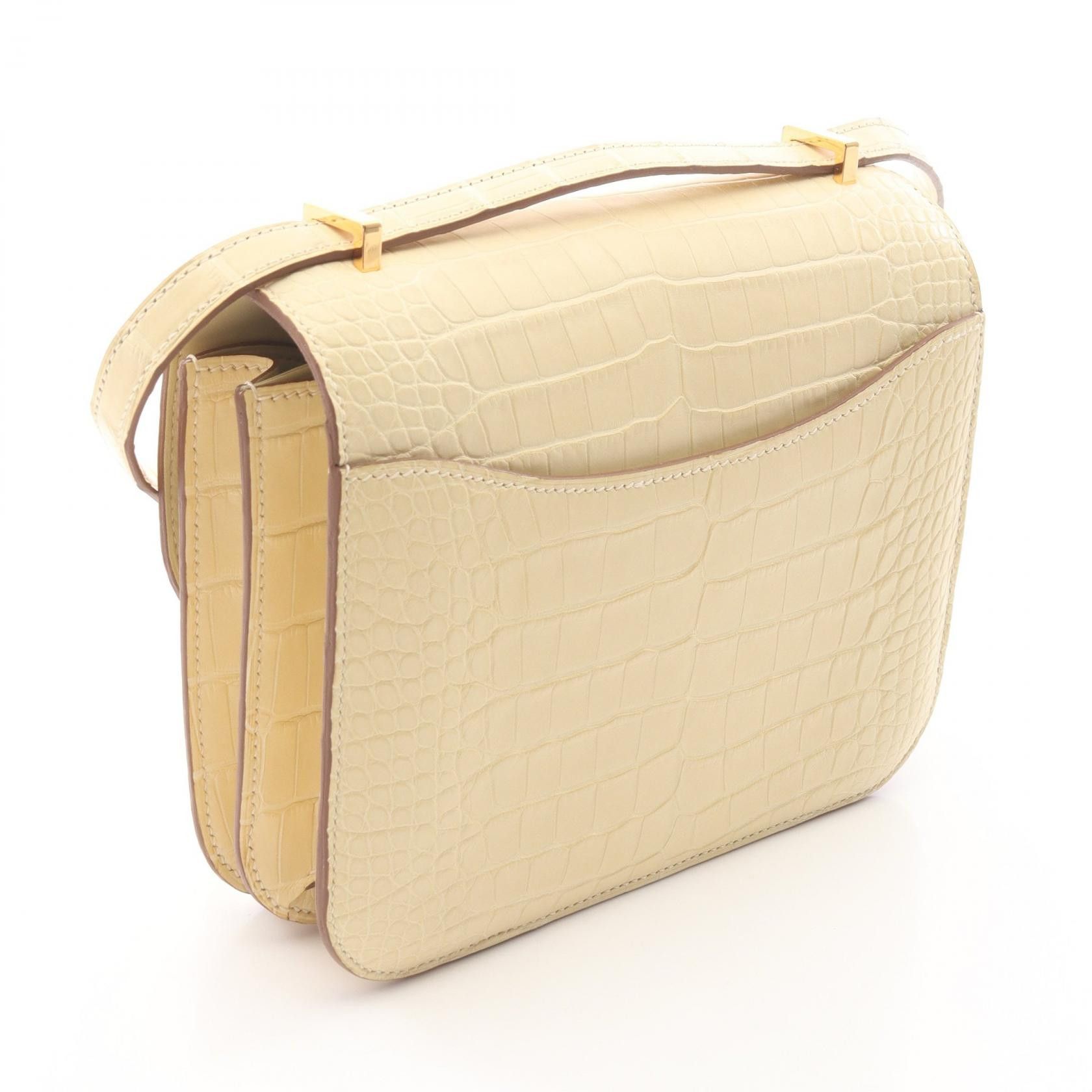 Hermes Hermes Hermes Constance3 Mini Alligator Shoulder Bag Leather Shoulder Bag Stamp B (2023) DUTY FREE for USA Size ONE SIZE - 2 Thumbnail