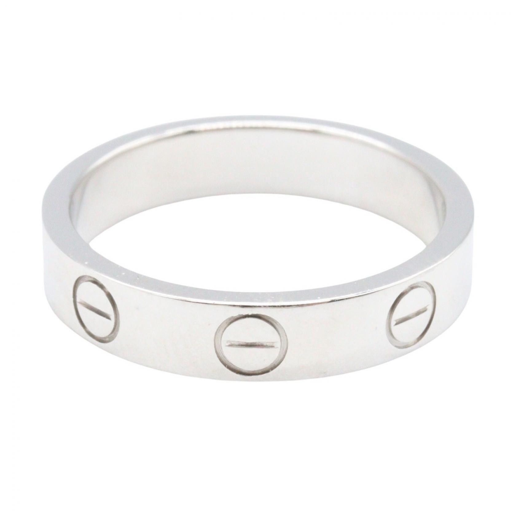 Cartier Cartier Cartier Love Au750 White Gold Ring Size 7.5 Precious Metal Ring B4085100 DUTY FREE for USA Size ONE SIZE - 2 Thumbnail