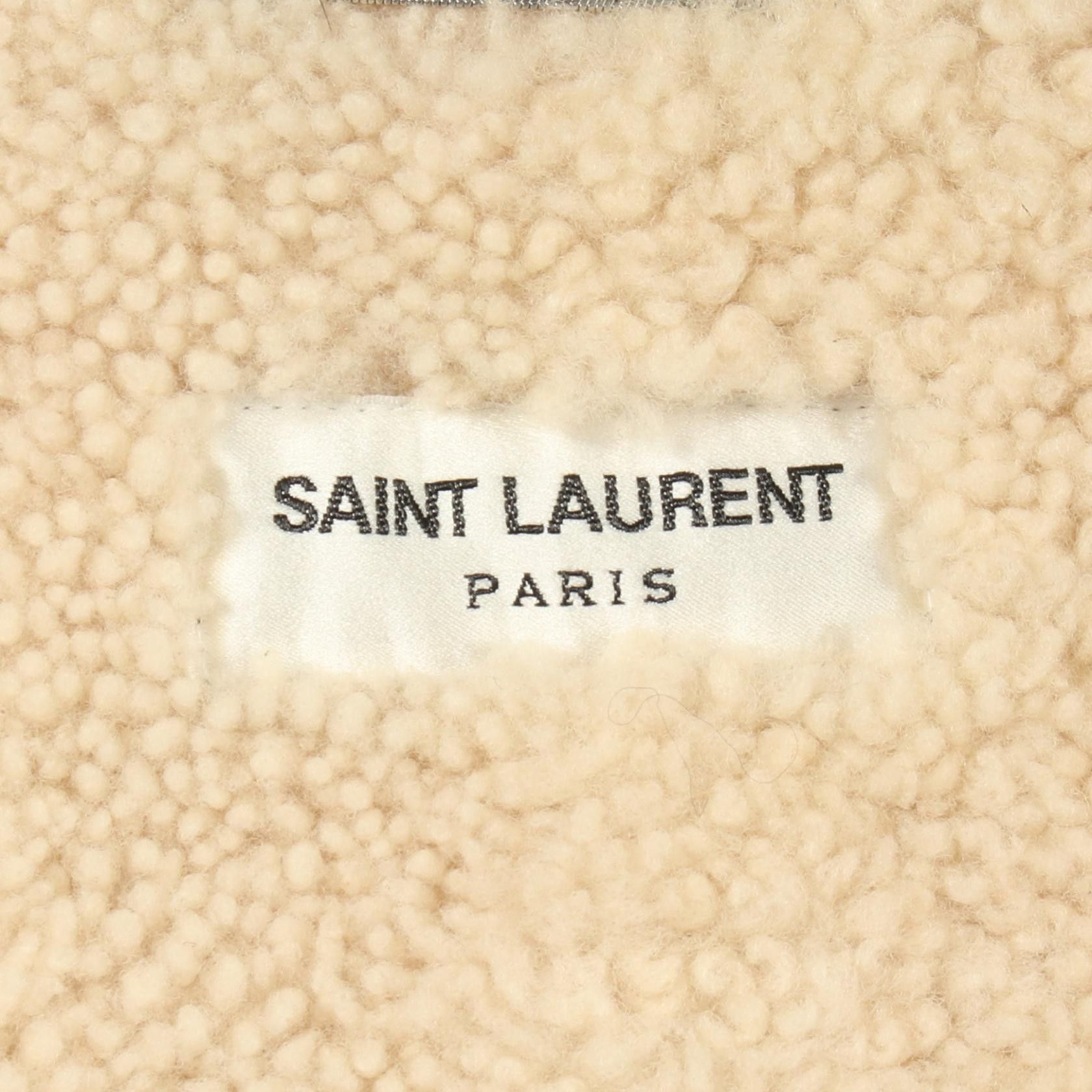 Other Other Saint Laurent Paris Shearling Leather Jacket Leather Outerwear 630325 DUTY FREE for USA Size ONE SIZE - 3 Thumbnail
